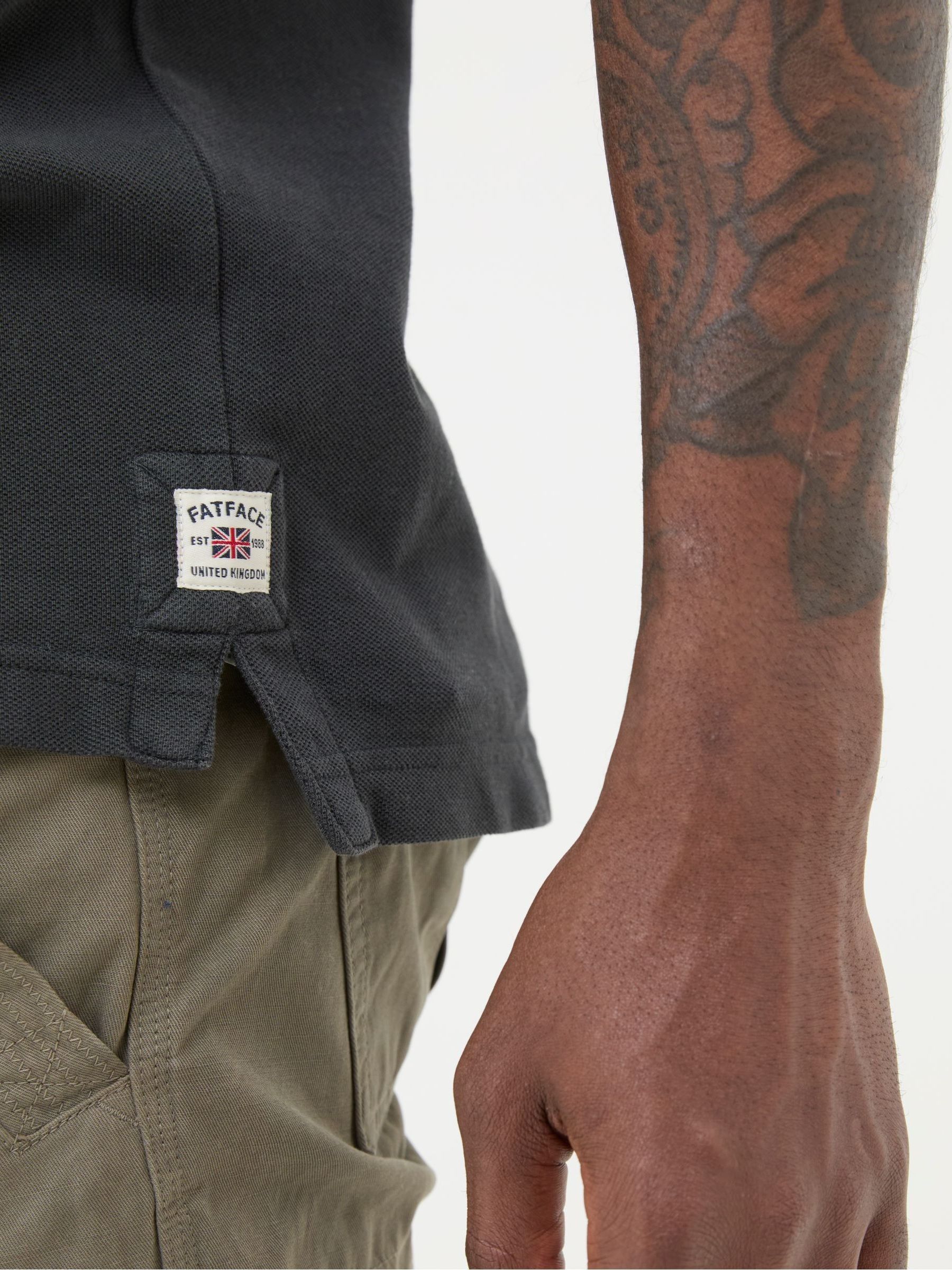Black Pique Polo - Image 4 of 6