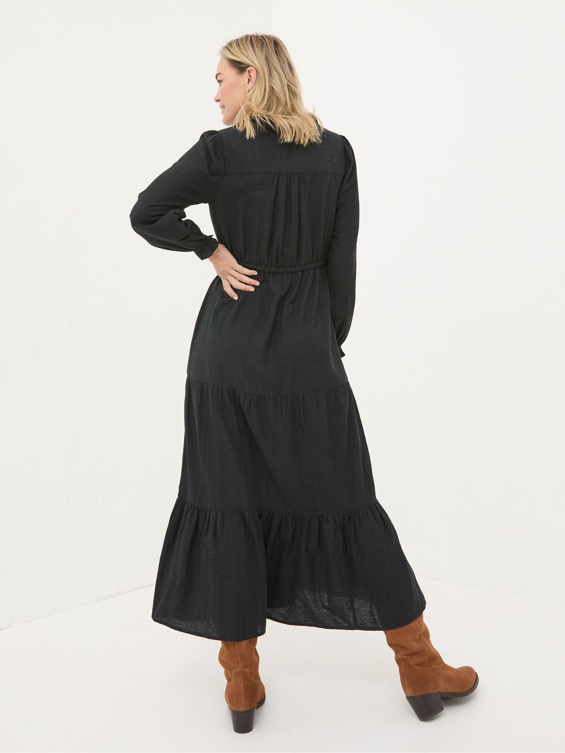 Dahlia Black Maxi Dress - Image 2 of 5