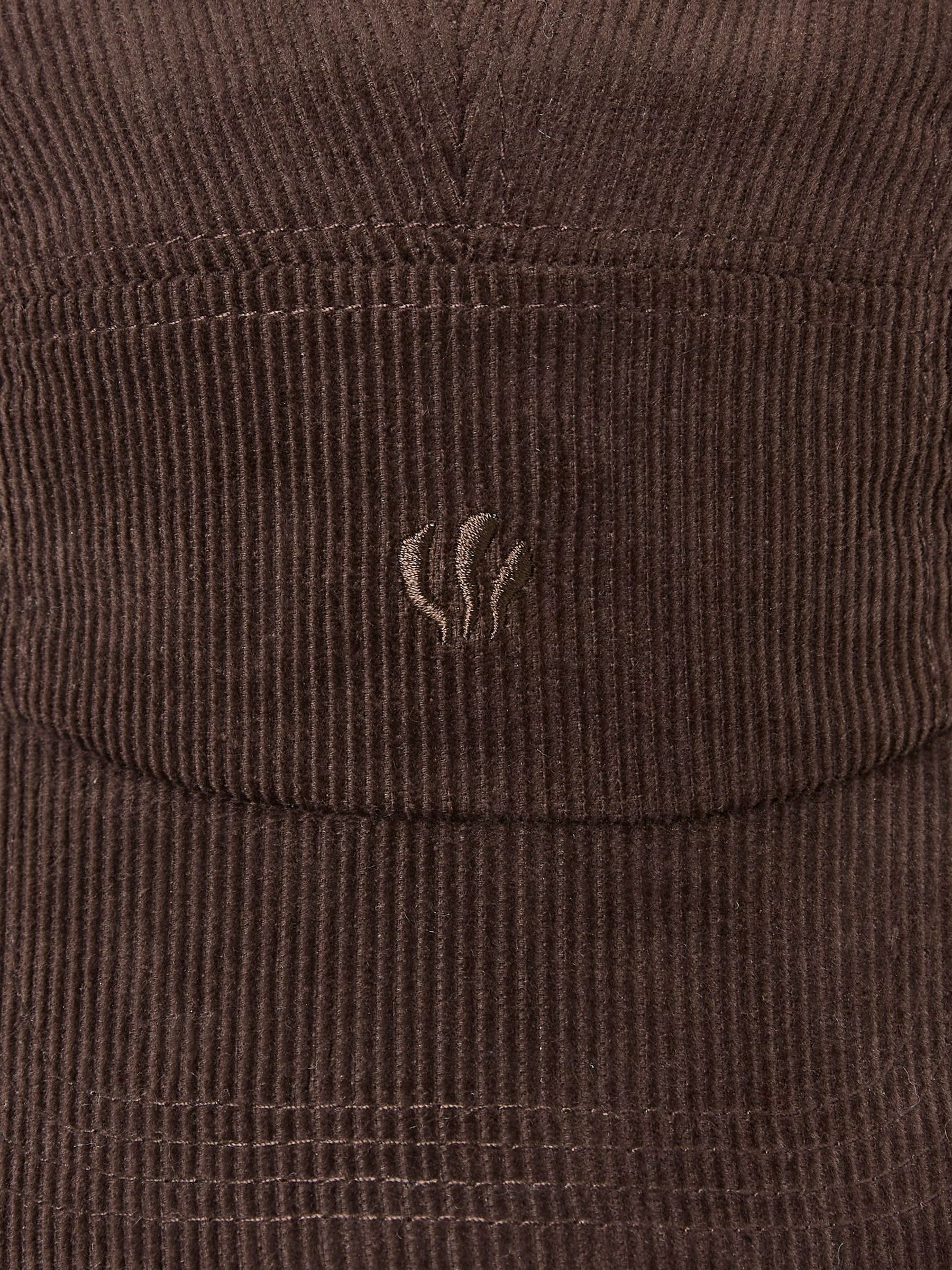Cord Brown 5 Panel Baseball Cap - Image 2 of 2