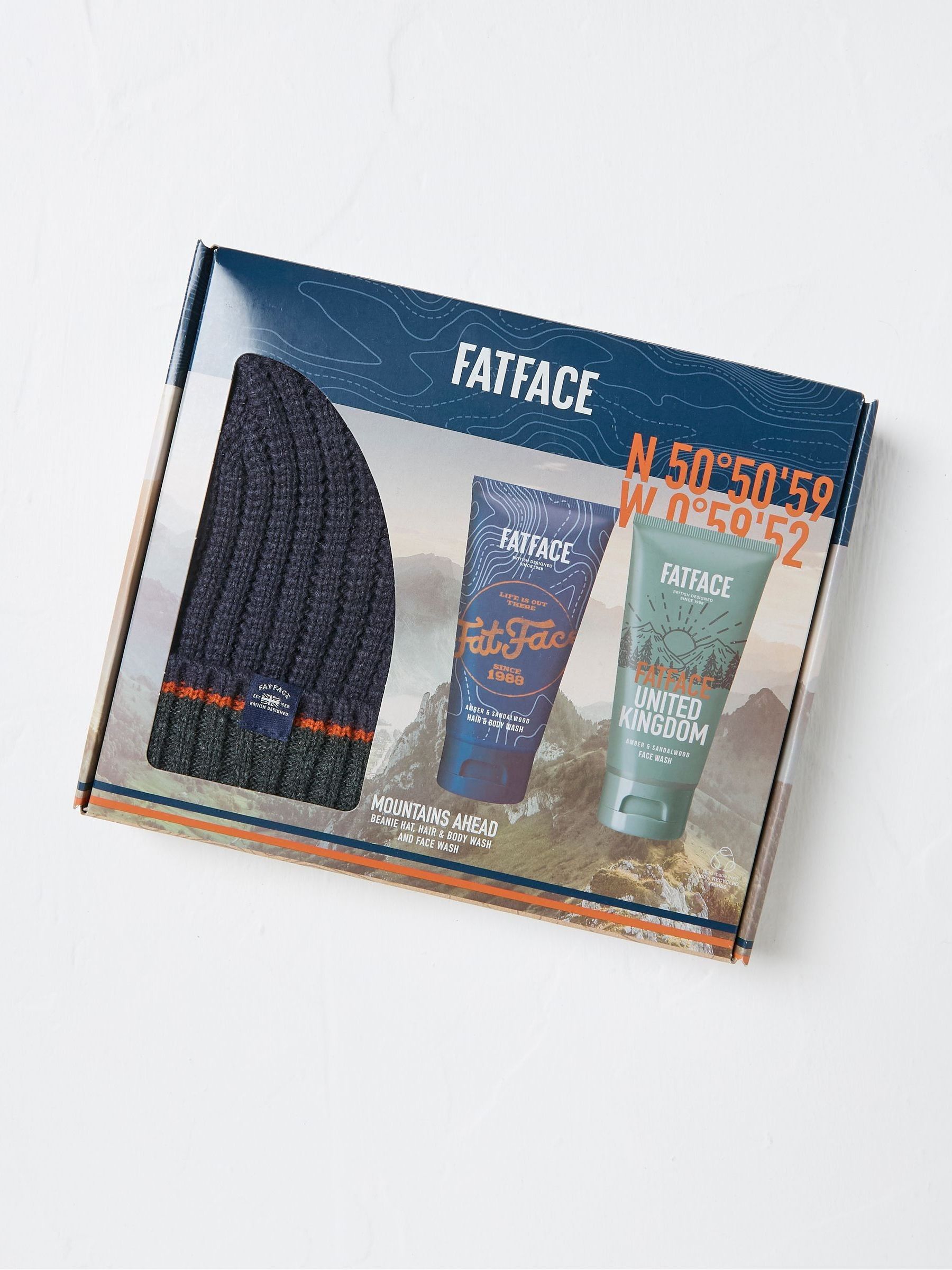 Navy Blue Beanie And Body Wash Gift Set - Image 1 of 2 Navy Blue Beanie And Body Wash Gift Set - Image 1 of 2