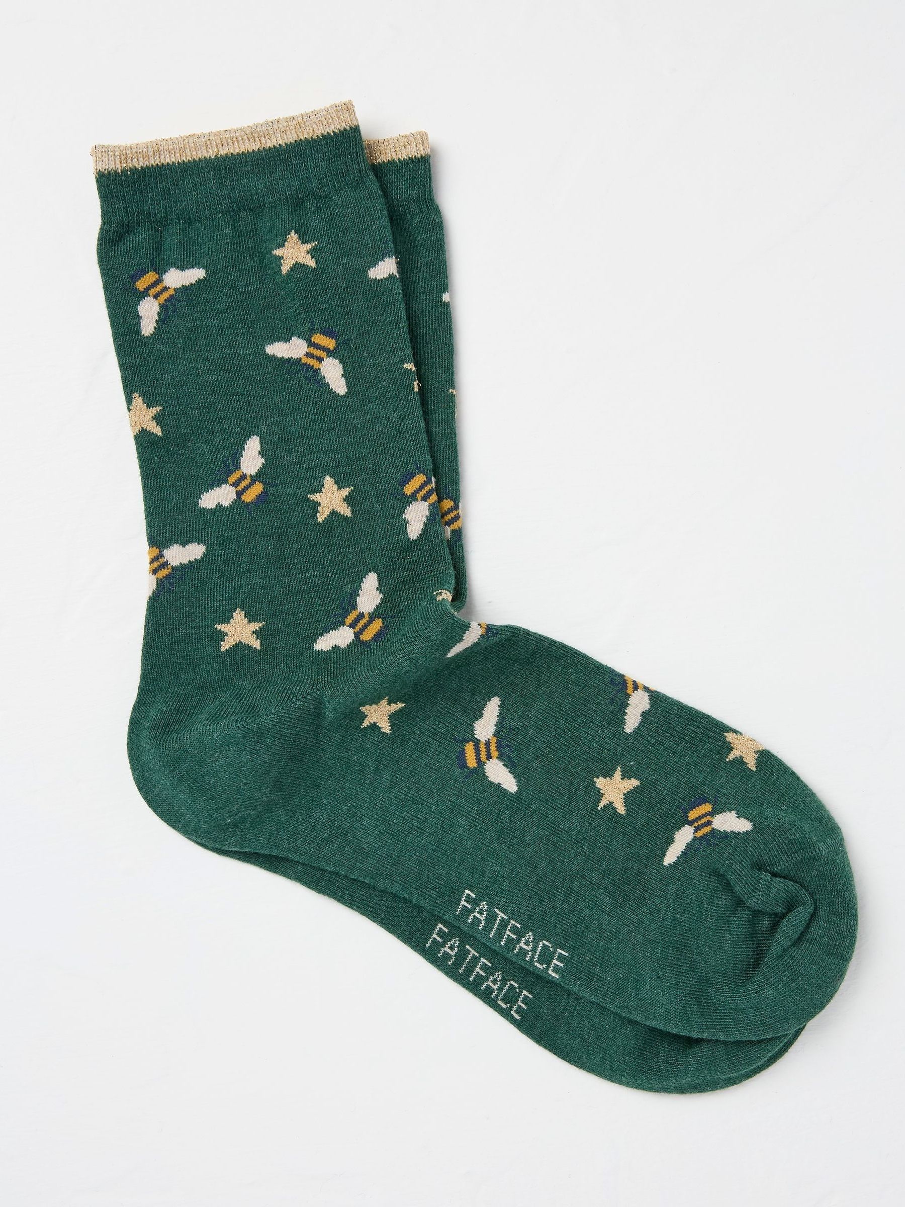 Green Bee Womens Socks 1 Pack (size 4-7) - Image 1 of 2 Green Bee Womens Socks 1 Pack (size 4-7) - Image 1 of 2