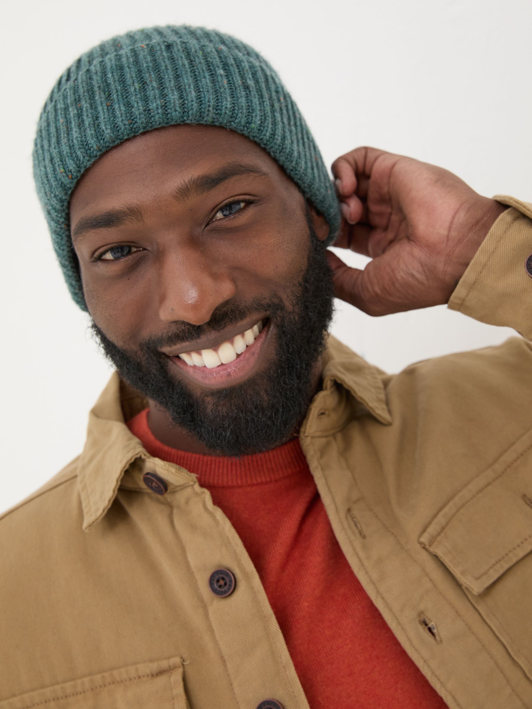 Teal Green Fisherman Beanie - Image 3 of 4