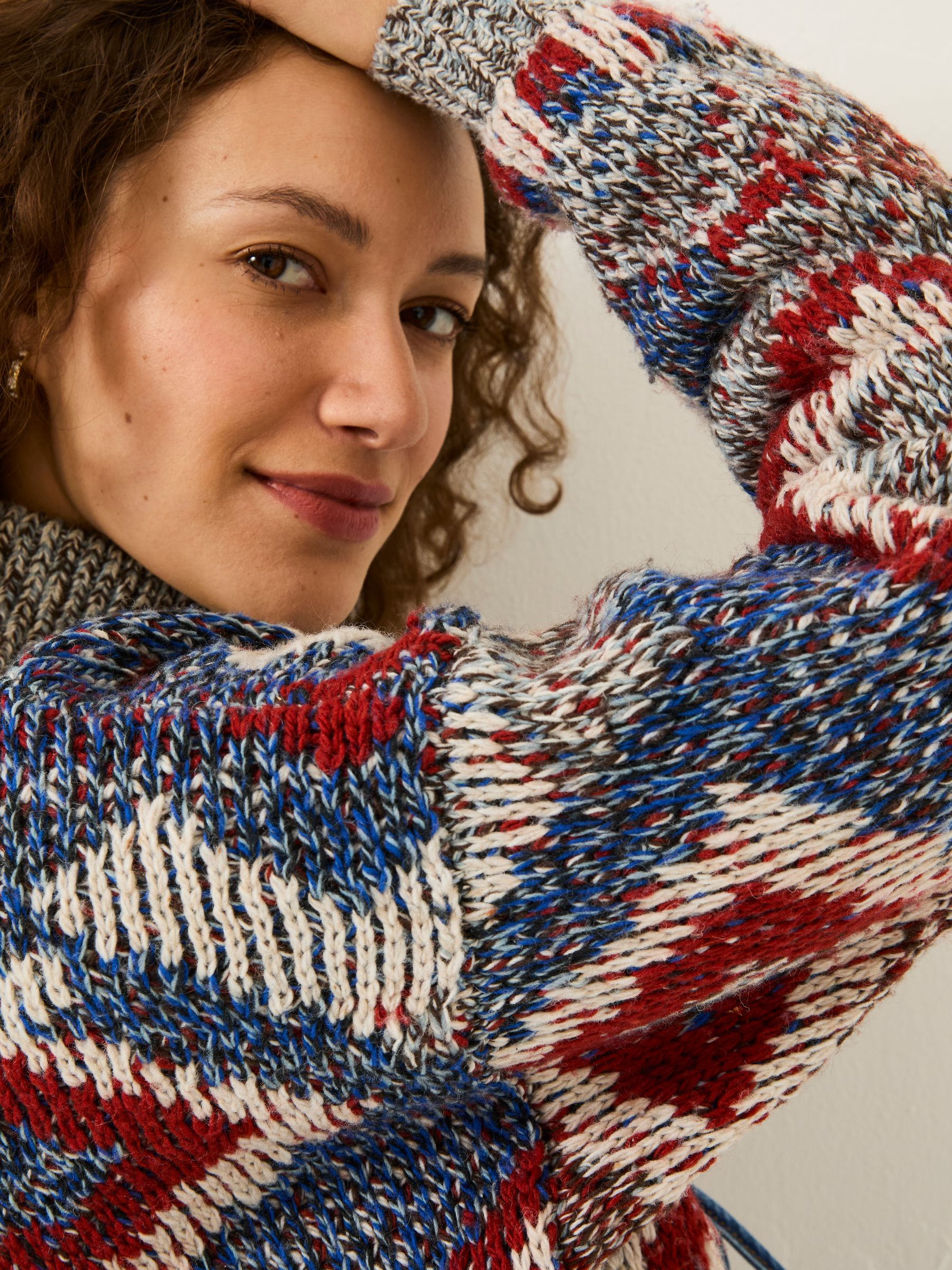 Multi Erin Knitted Zip Through Cardigan - Image 5 of 6