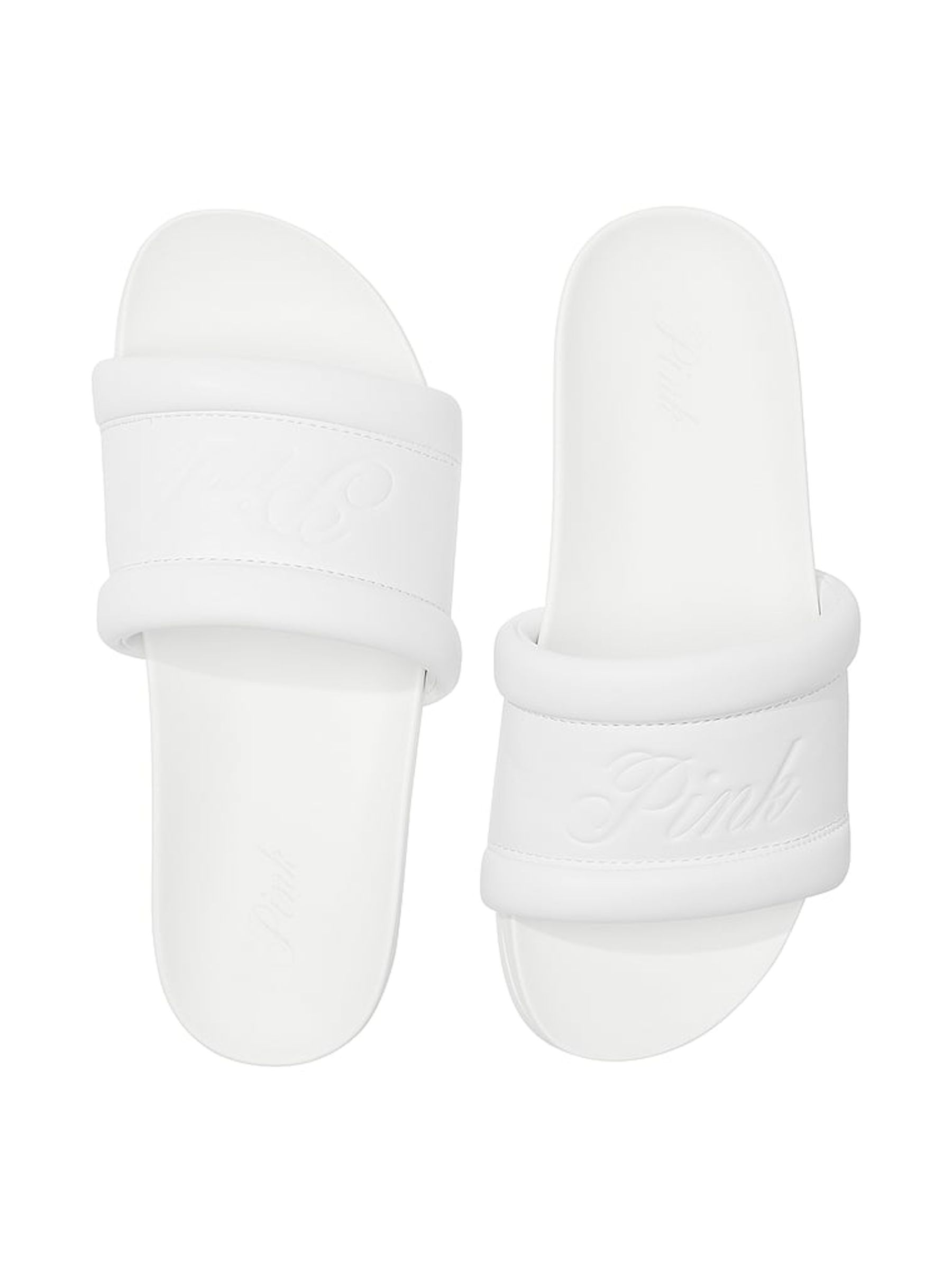Optic White Single Strap Slide Sandal - Image 2 of 2