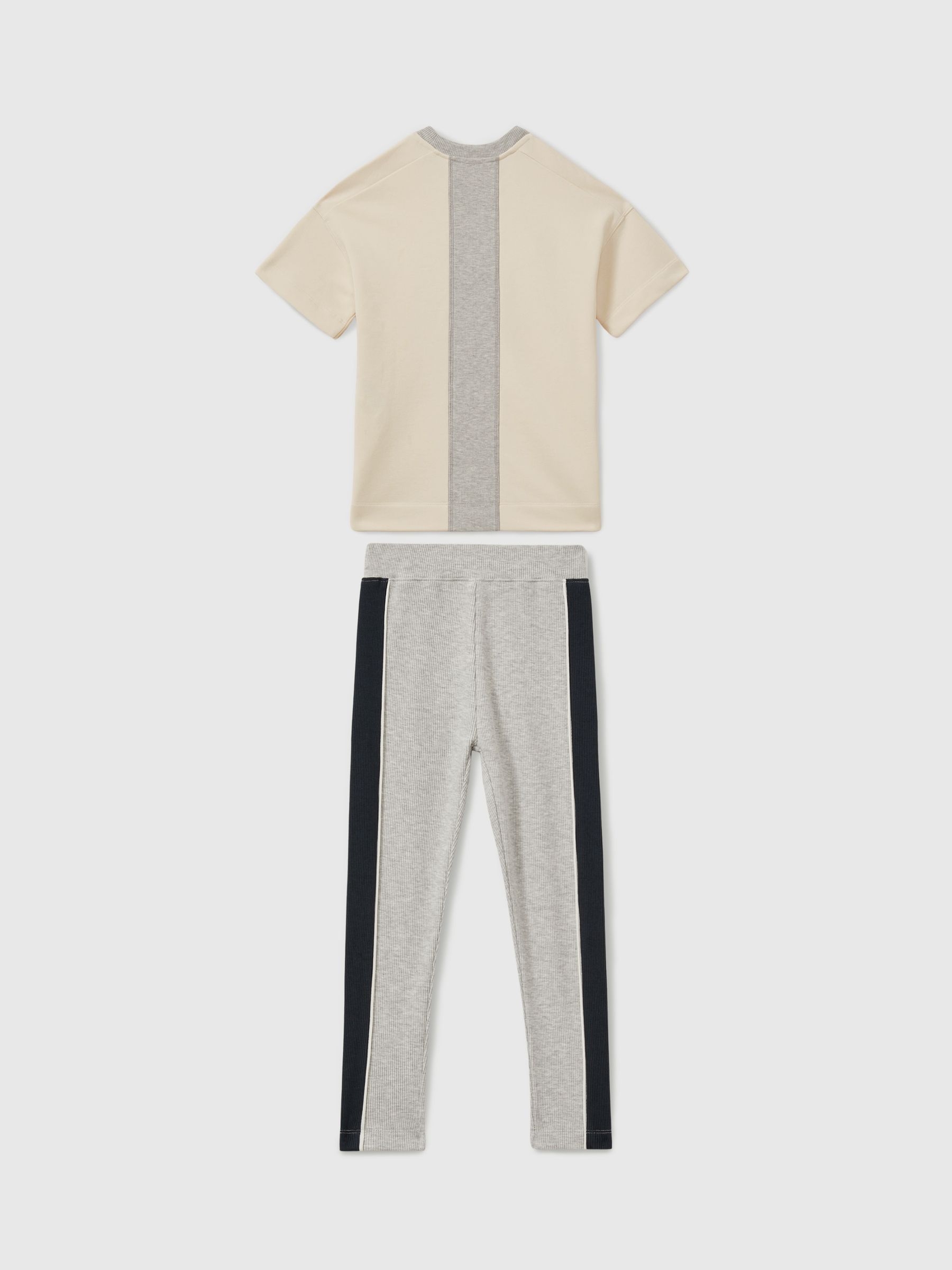 13-14 yrs Leggings and T-Shirt Set in Ivory - Image 2 of 5