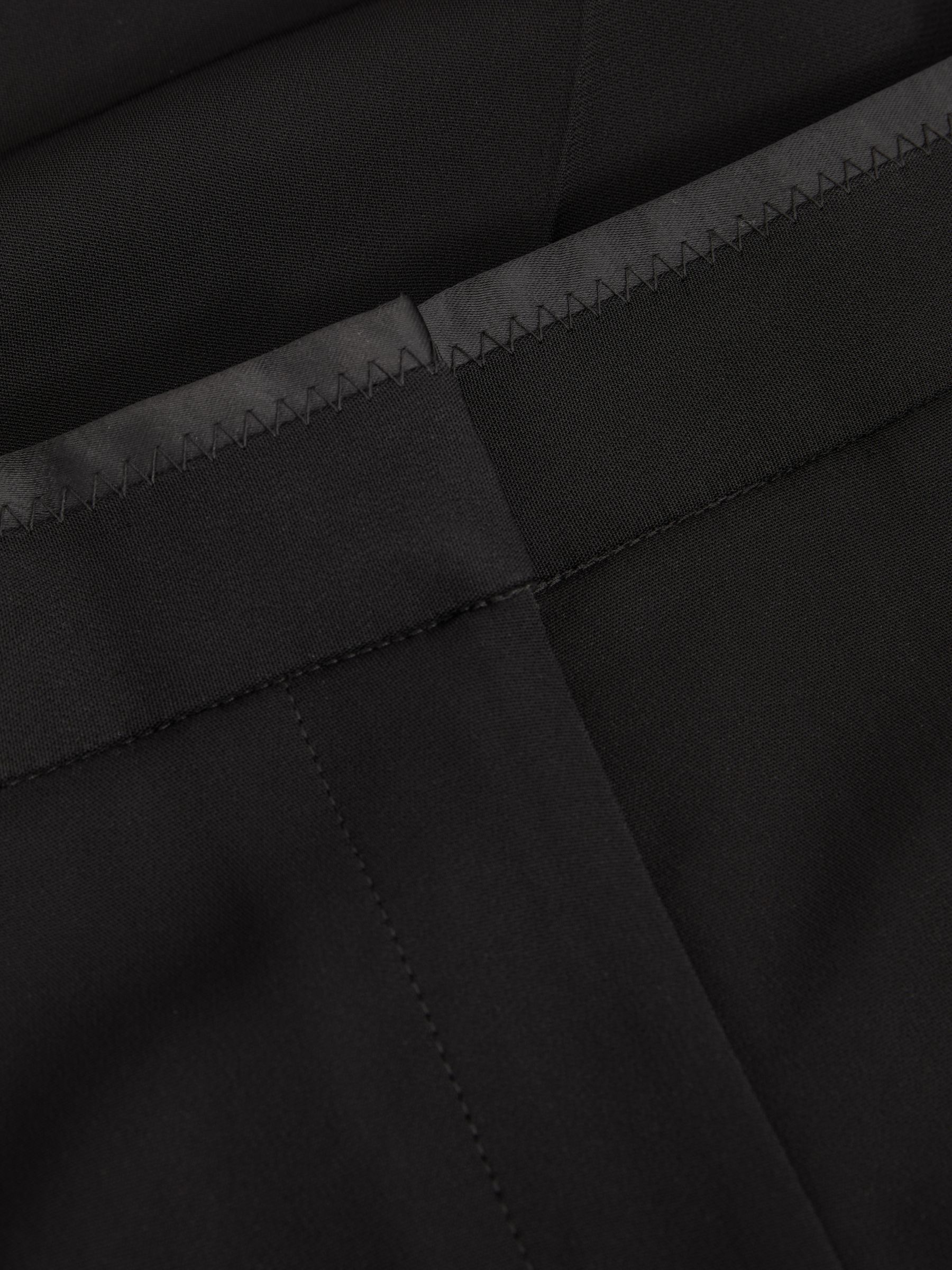 Petite Double Pleat Wide Leg Tux Trousers in Black - Image 6 of 7