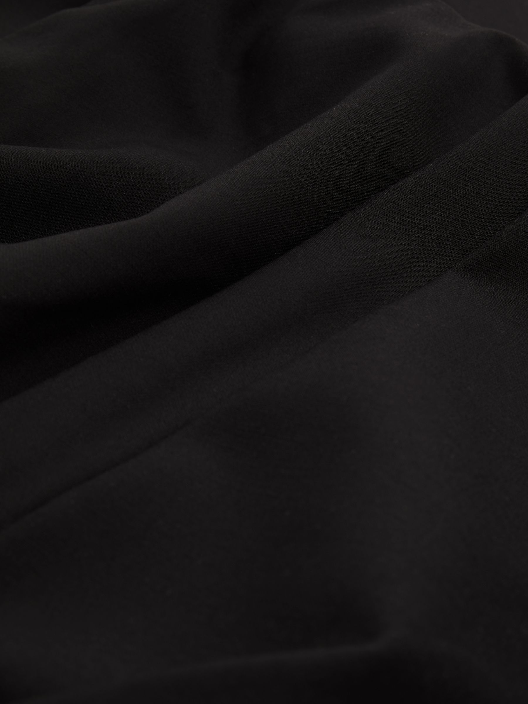 Strapless Pleated Midi Dress in Black - Image 5 of 5
