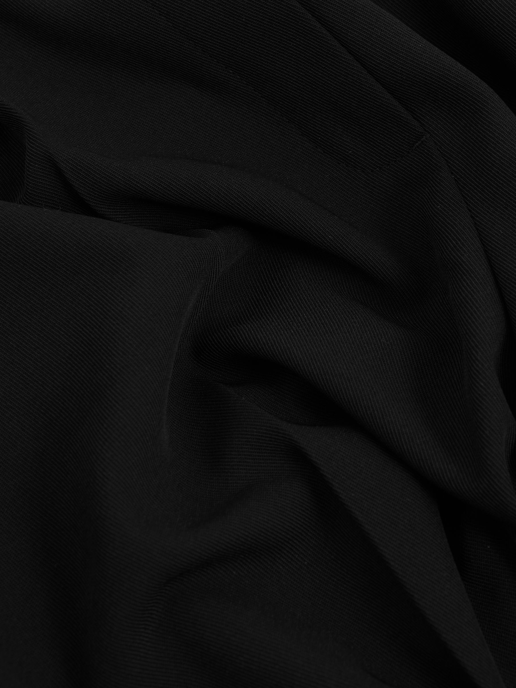 Front Pleat Tapered Trousers in Black - Image 6 of 6