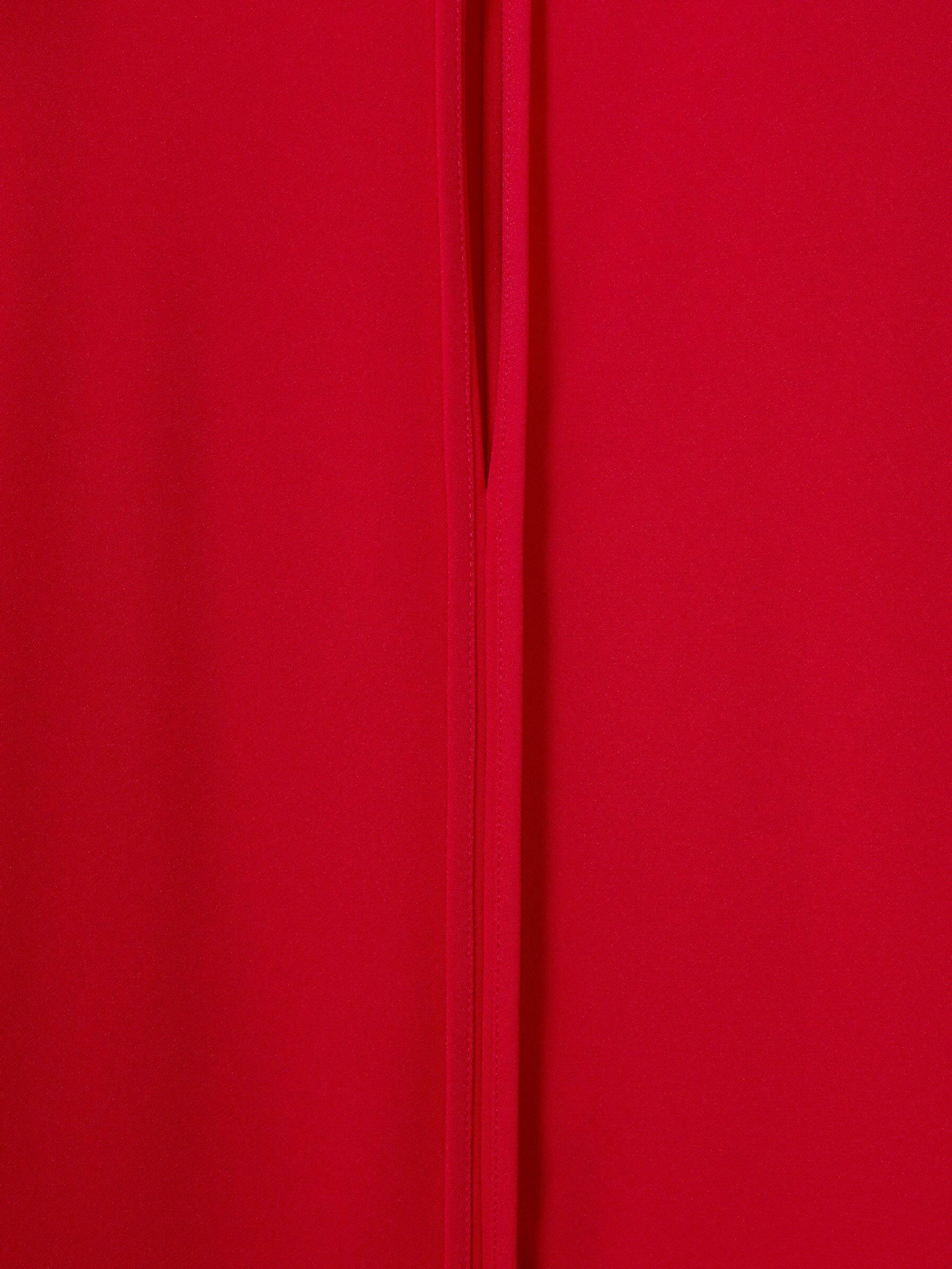 Removable Shoulder Pad Blouse in Red - Image 6 of 6