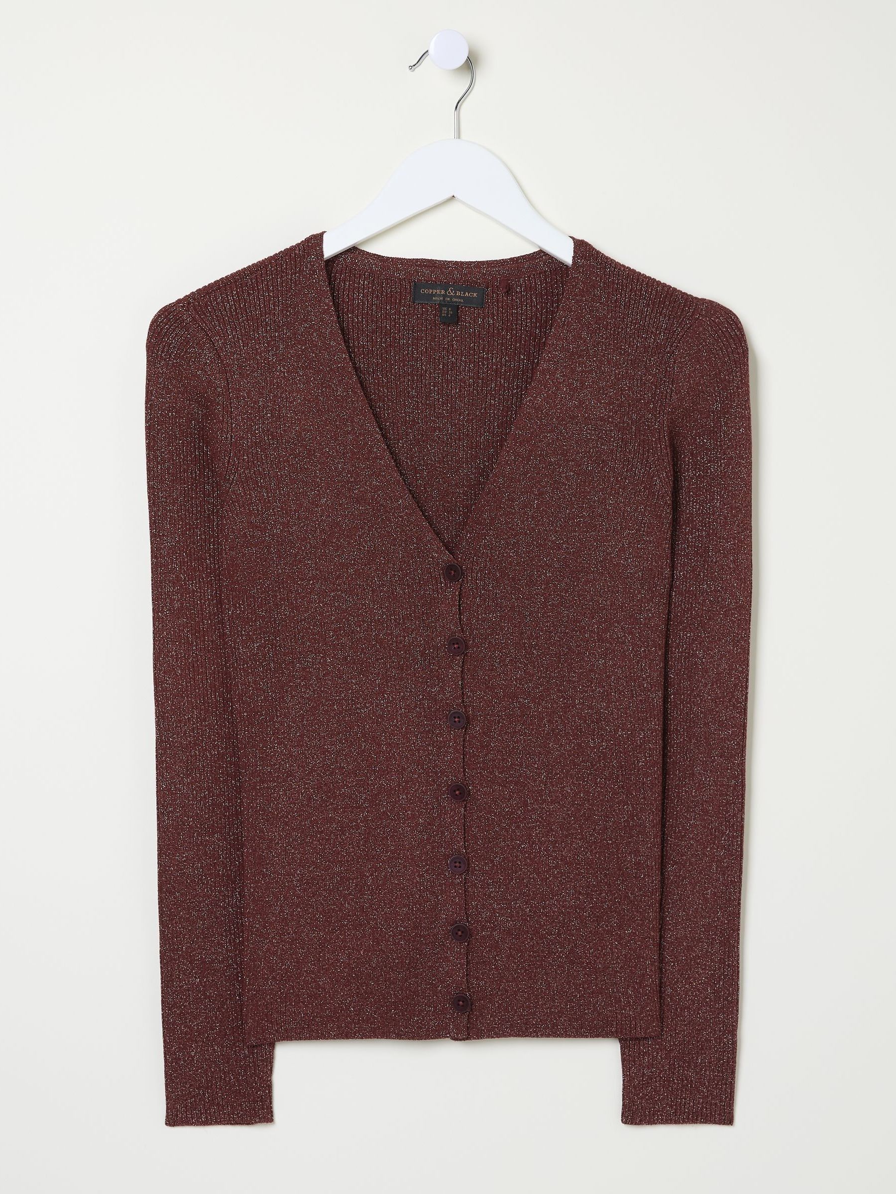 Dark Red Corine Cardigan - Image 6 of 6