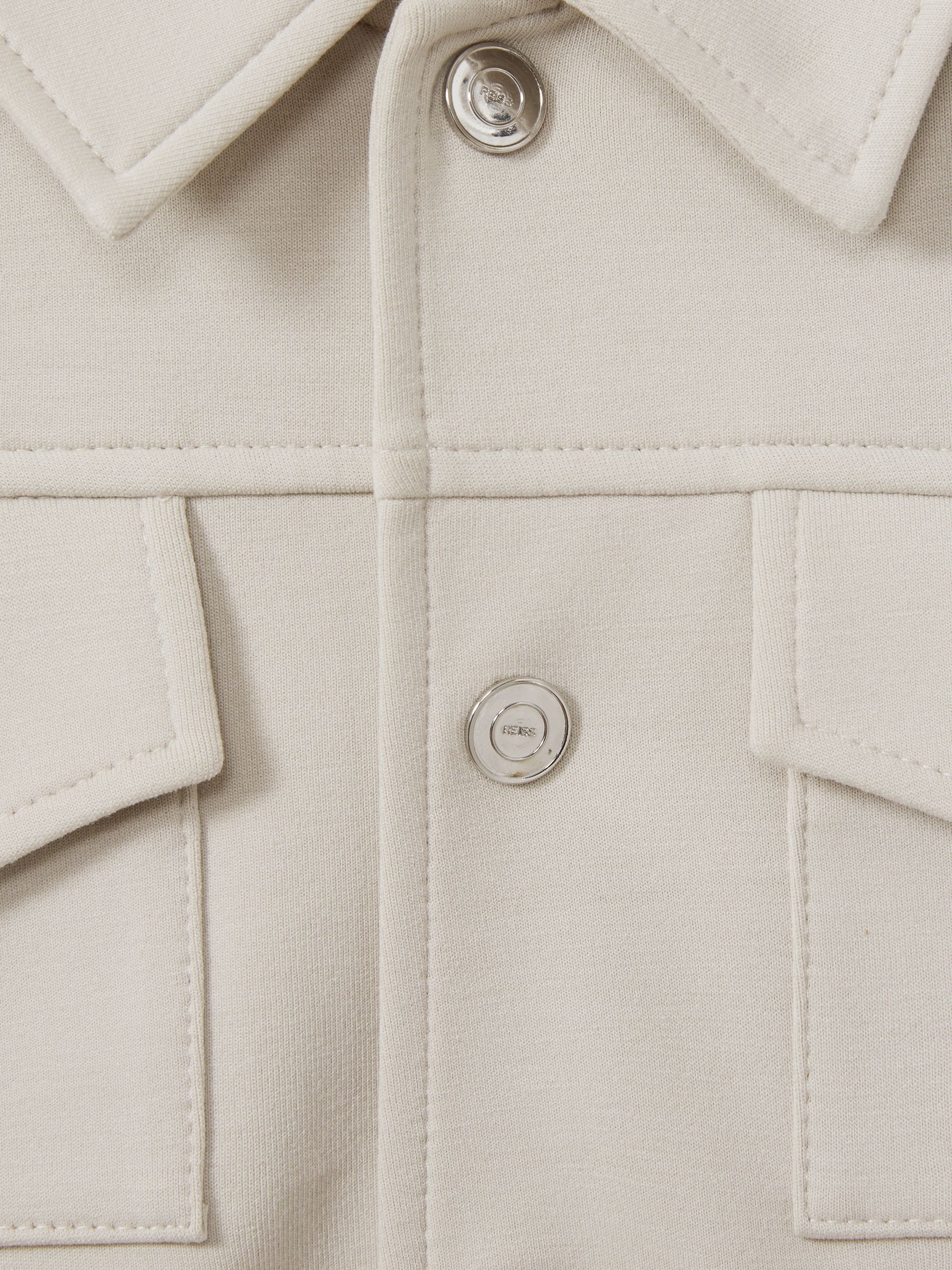 Interlock Jersey Zip-Through Jacket in Cement - Image 4 of 4