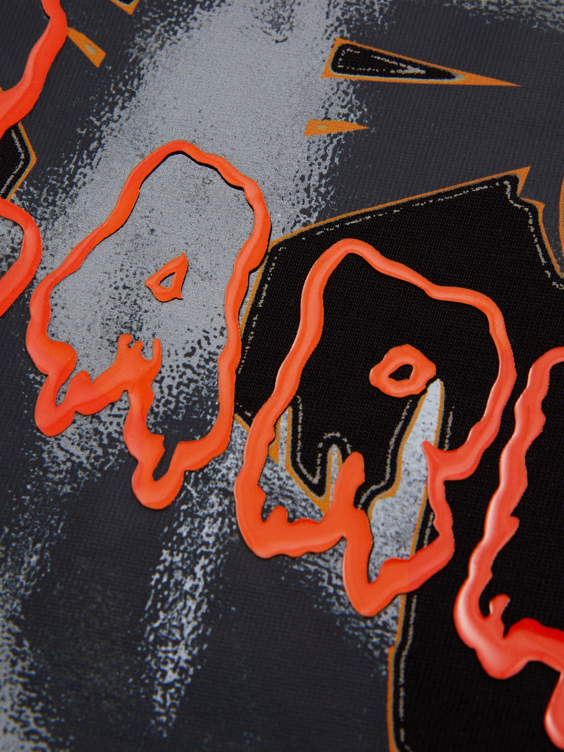 McLaren F1 Cotton Printed Crew Neck T-Shirt in Black - Image 7 of 7