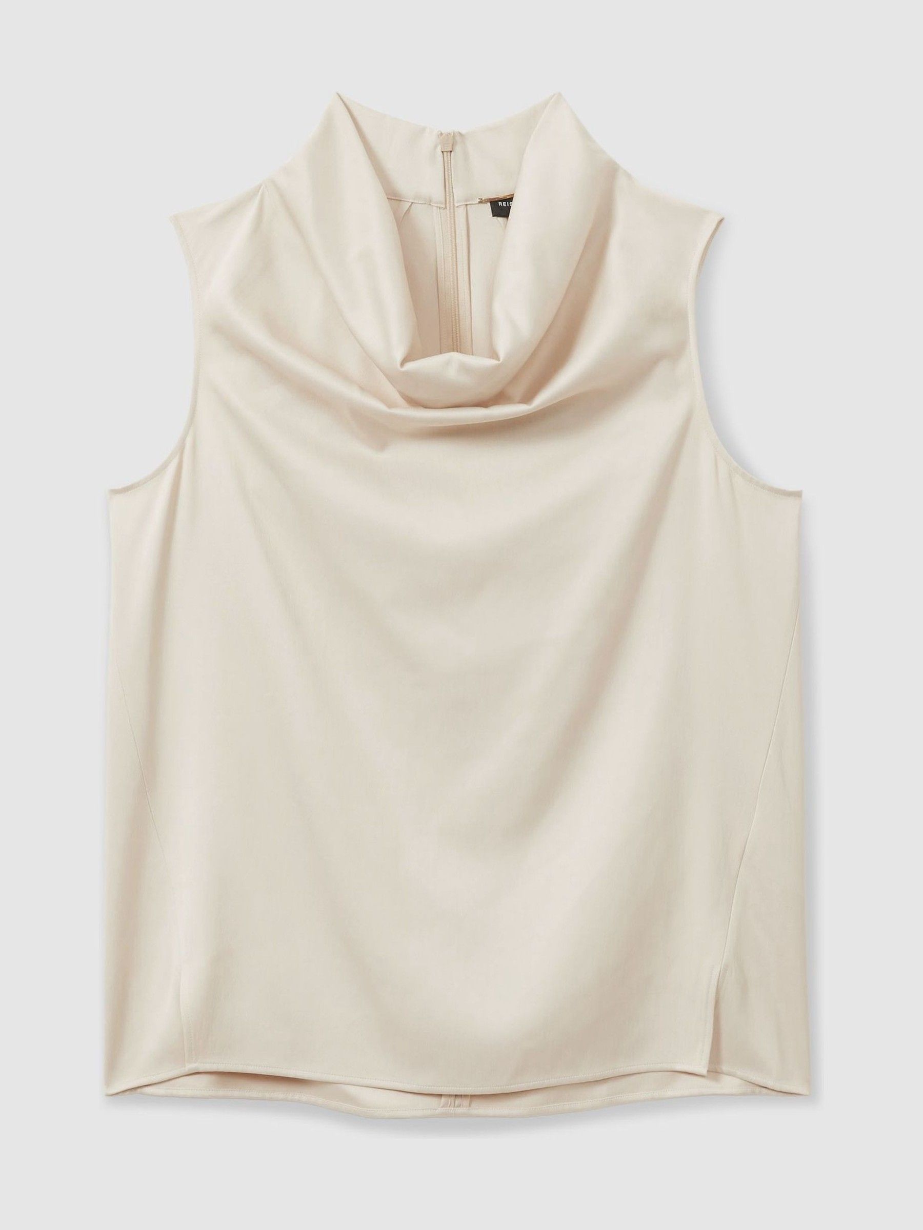 Atelier Satin Cowl-Neck Top in Ivory - Image 2 of 5