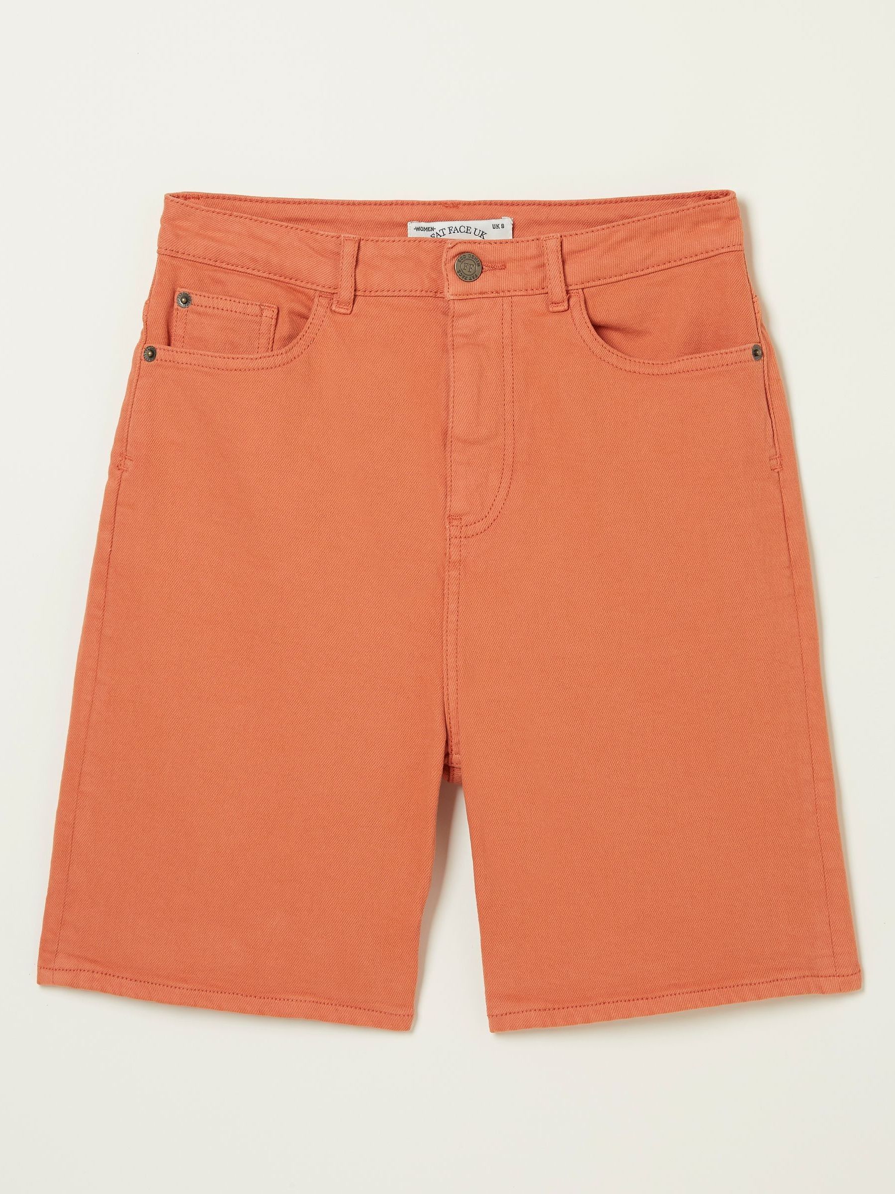 Darley Orange Denim Shorts - Image 1 of 1