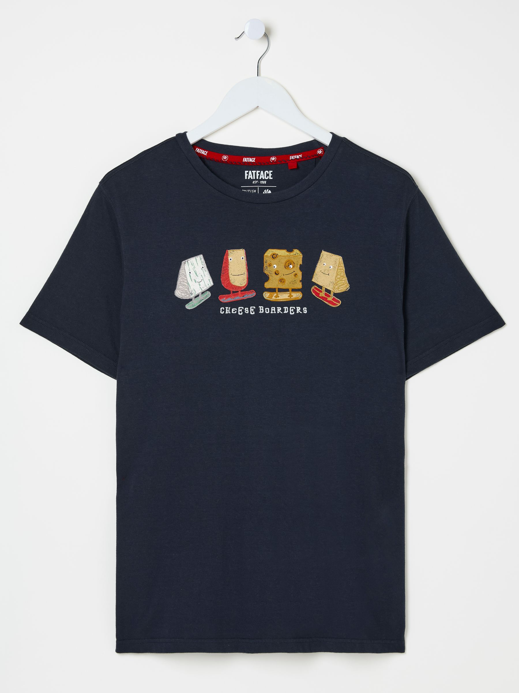 Navy Cheese Boarders Graphic T-Shirt - Image 9 of 10