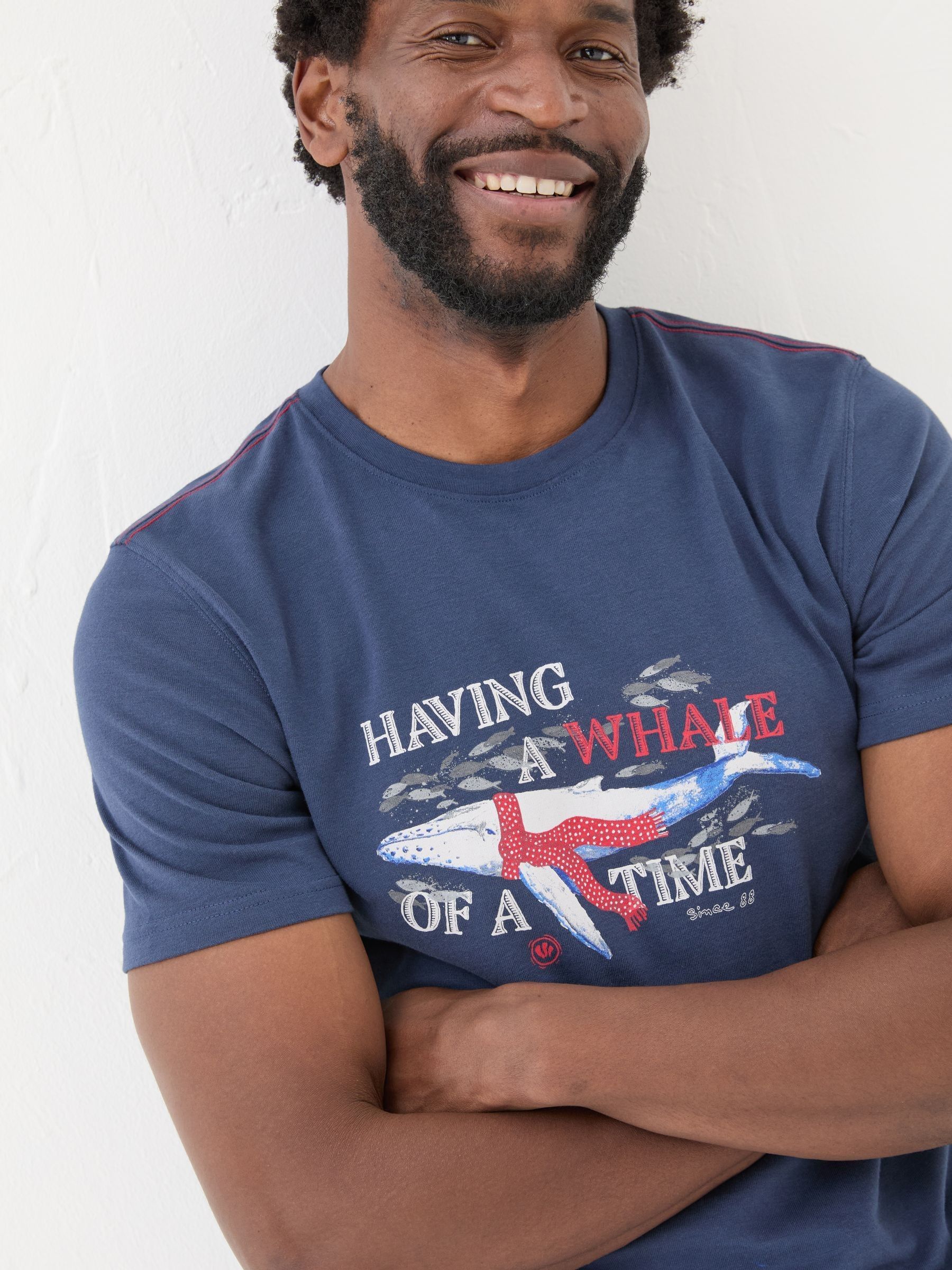 Navy Shelter Whale of a Time T-Shirt - Image 4 of 7