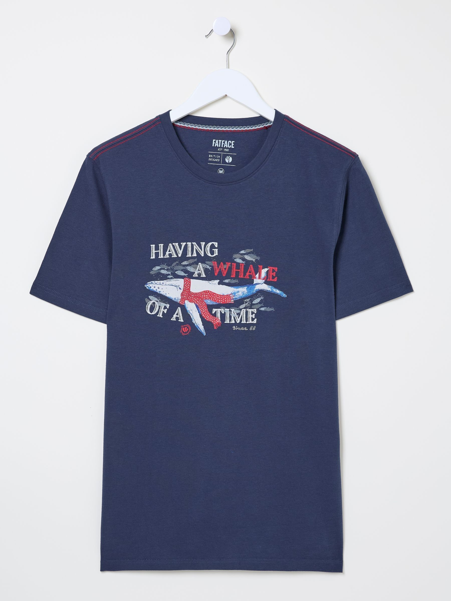 Navy Shelter Whale of a Time T-Shirt - Image 6 of 7