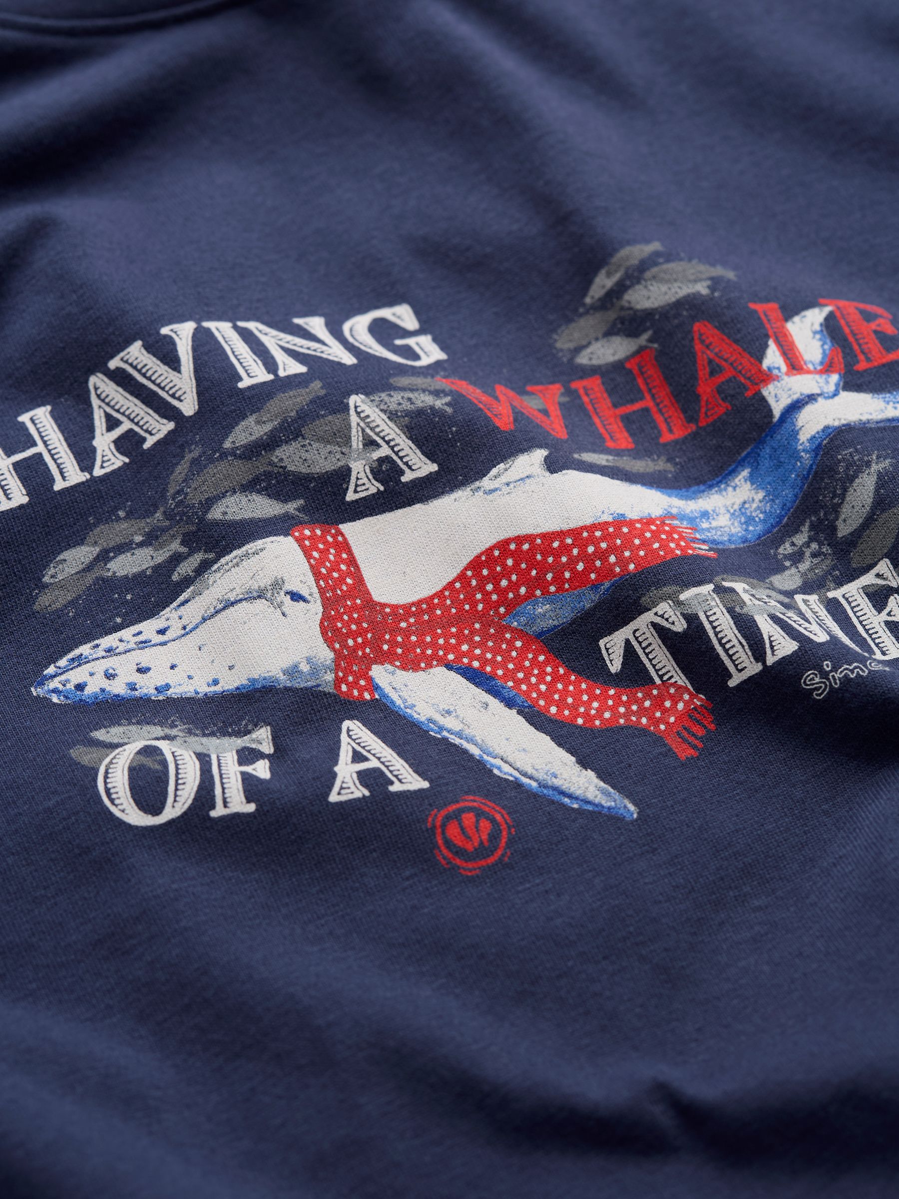Navy Shelter Whale of a Time T-Shirt - Image 7 of 7