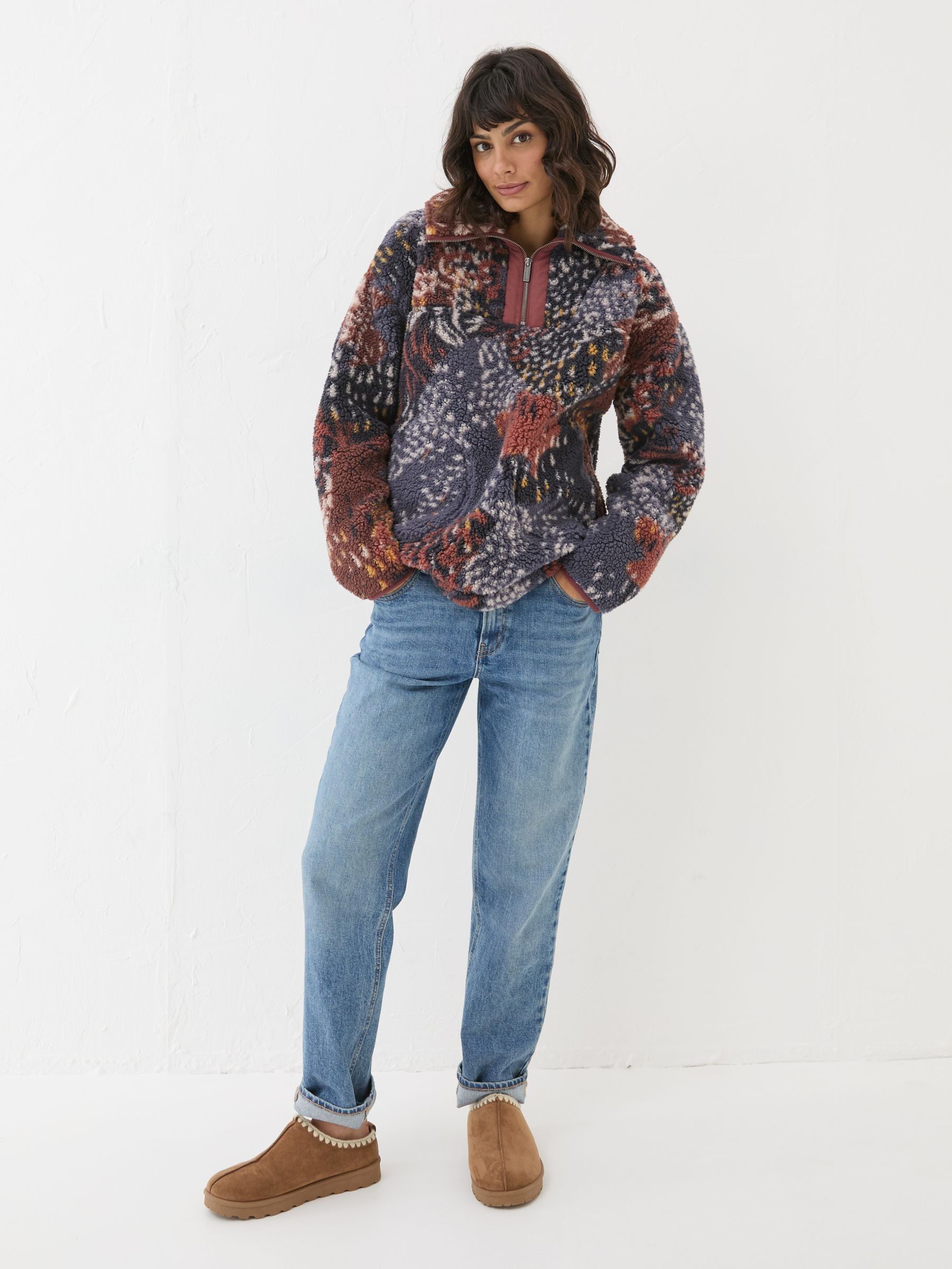 Parker Multi Abstract Animal Fleece - Image 1 of 9
