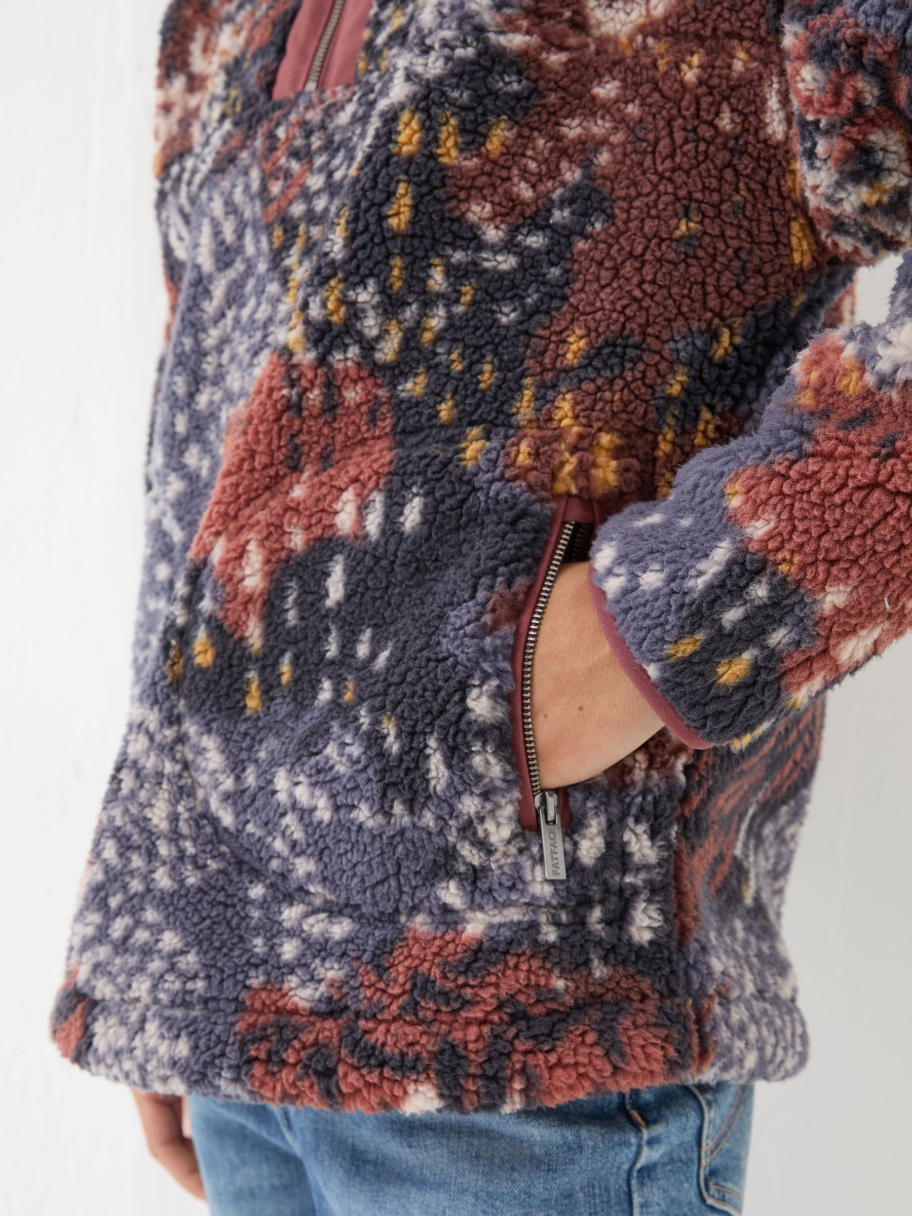 Parker Multi Abstract Animal Fleece - Image 8 of 9