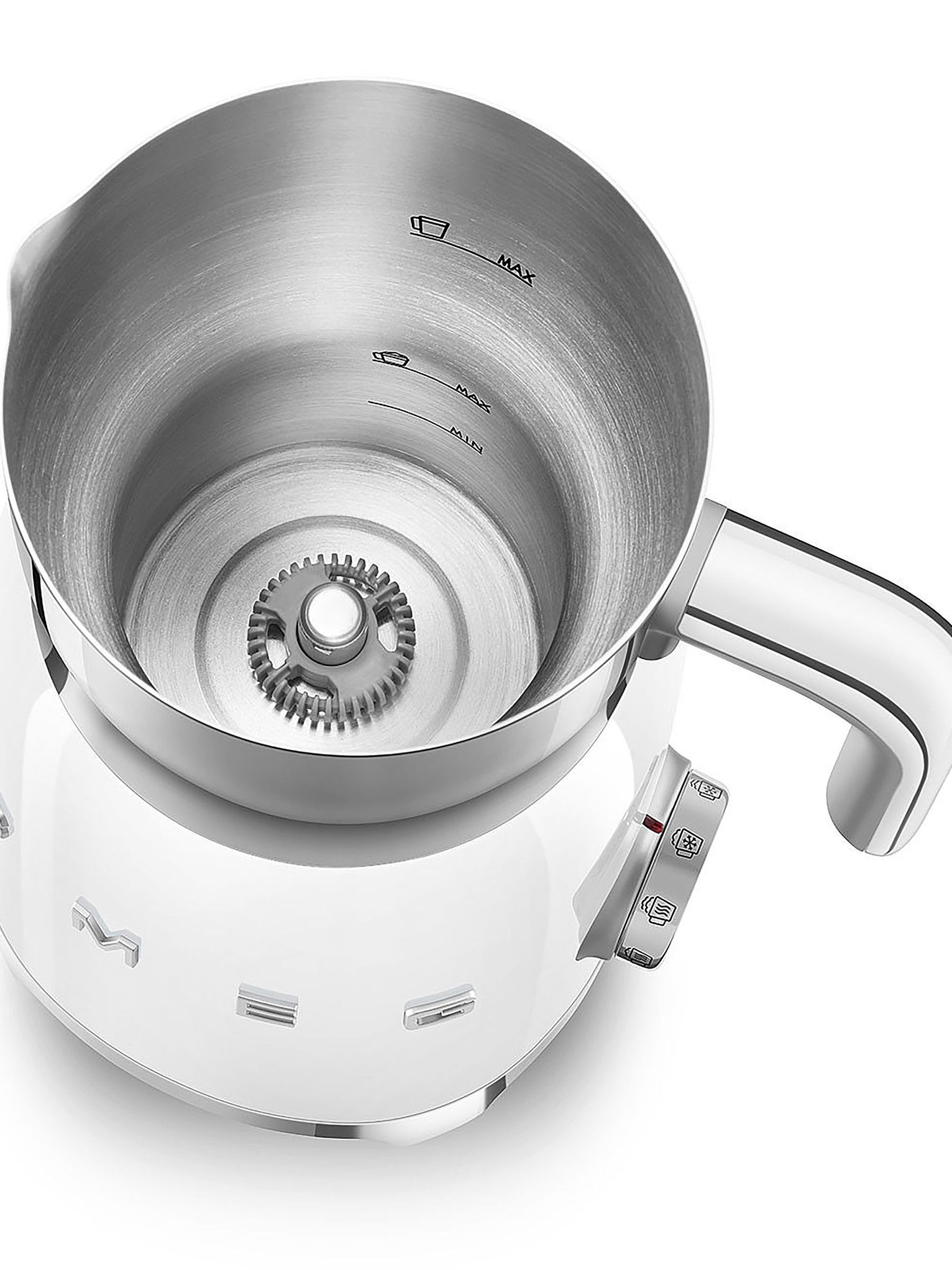 Smeg White Electric Milk Frother - Image 5 of 9