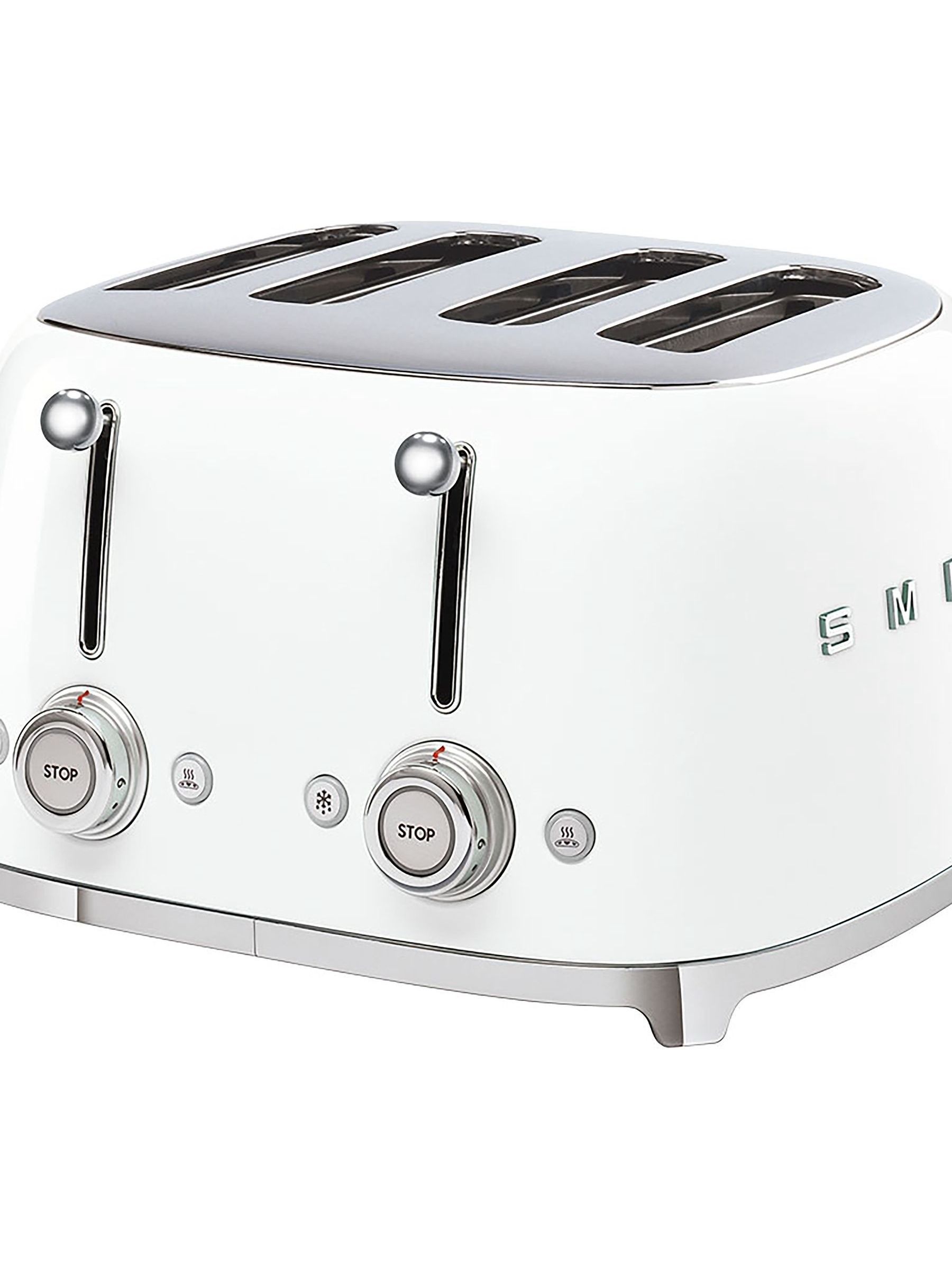 Smeg White 4 Slice Toaster - Image 2 of 6