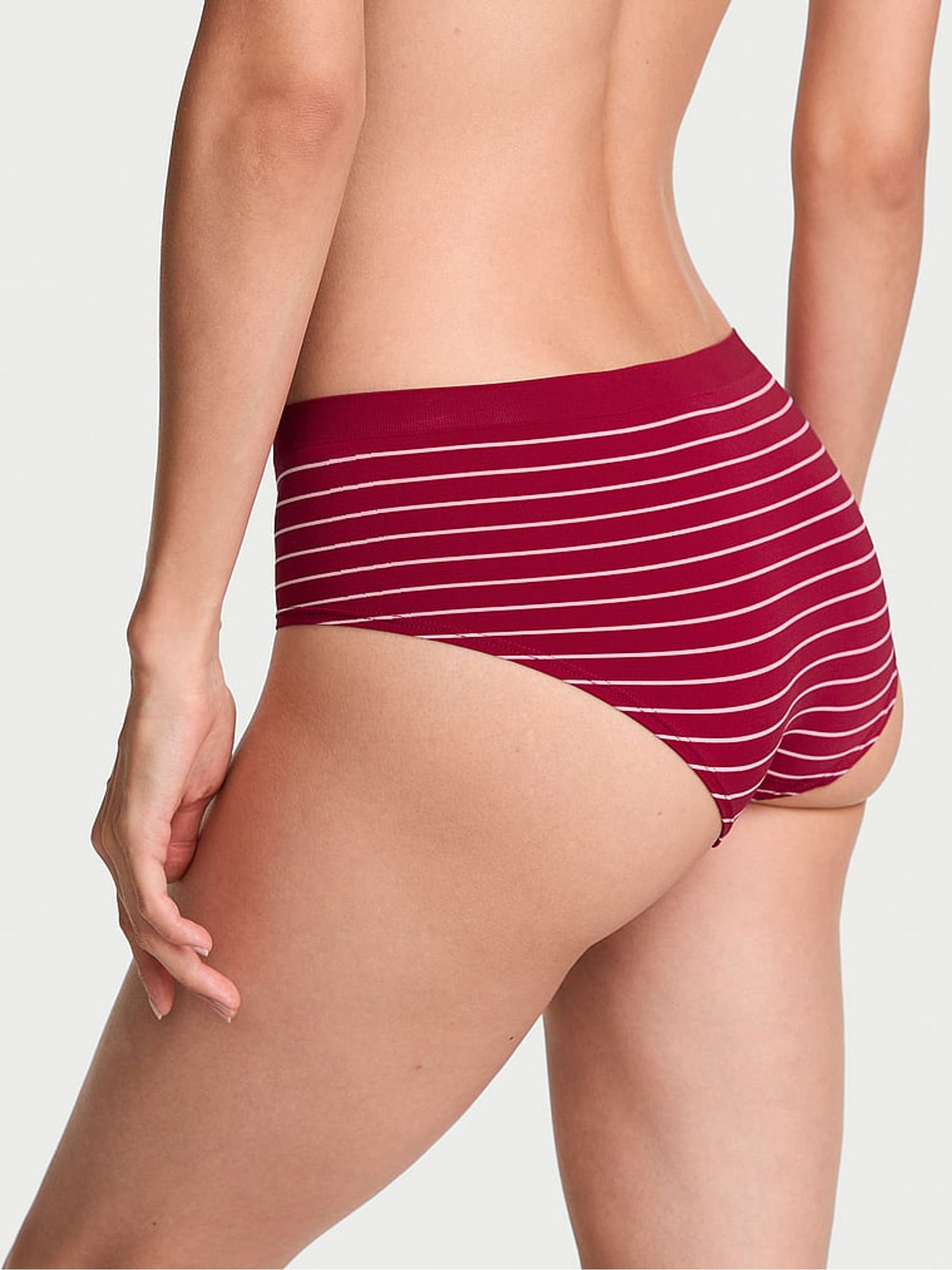 Red Lacquer Stripes Hipster Knickers - Image 2 of 2
