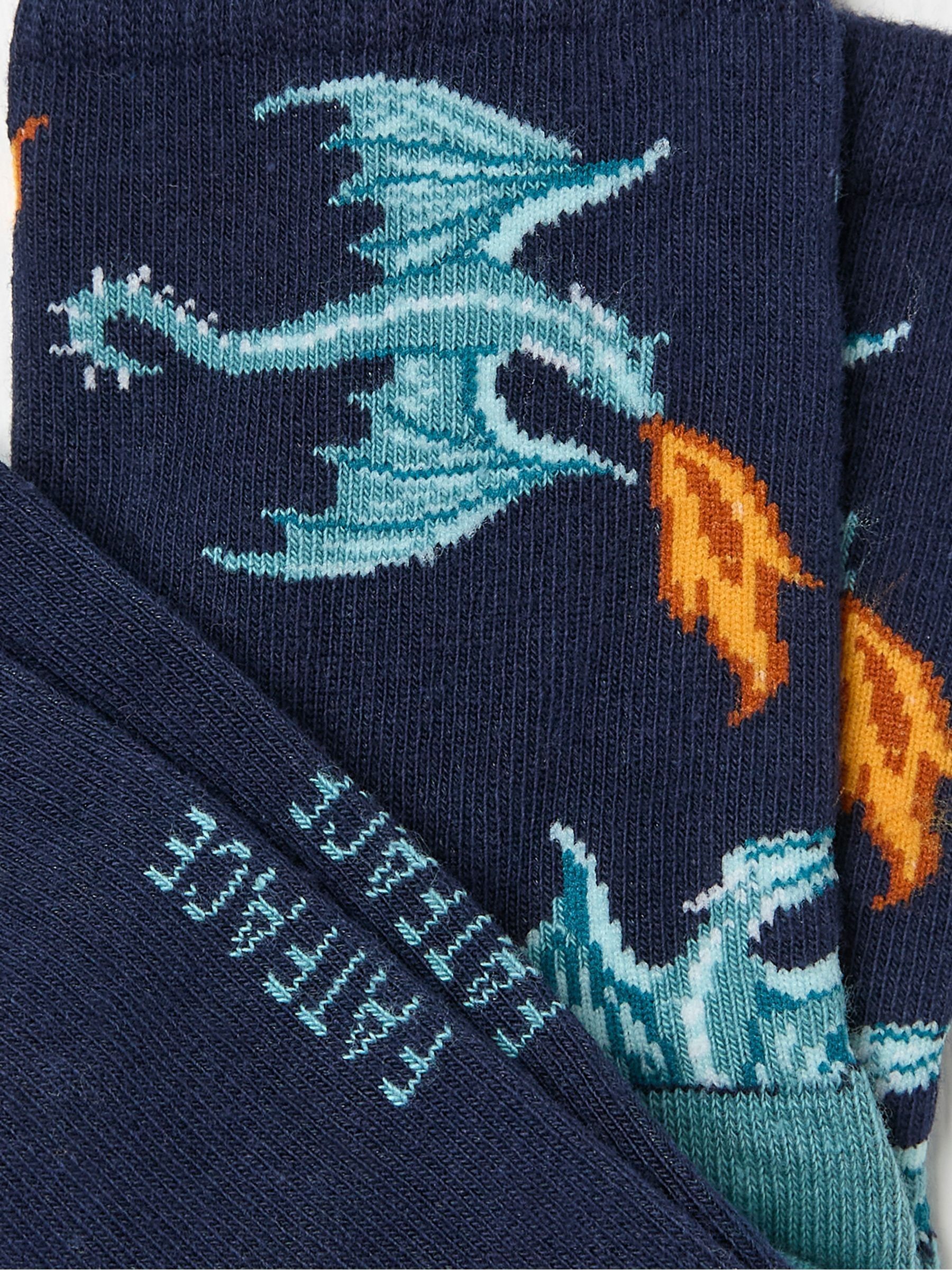 Blue Kids Socks 1 Pack - Image 2 of 2
