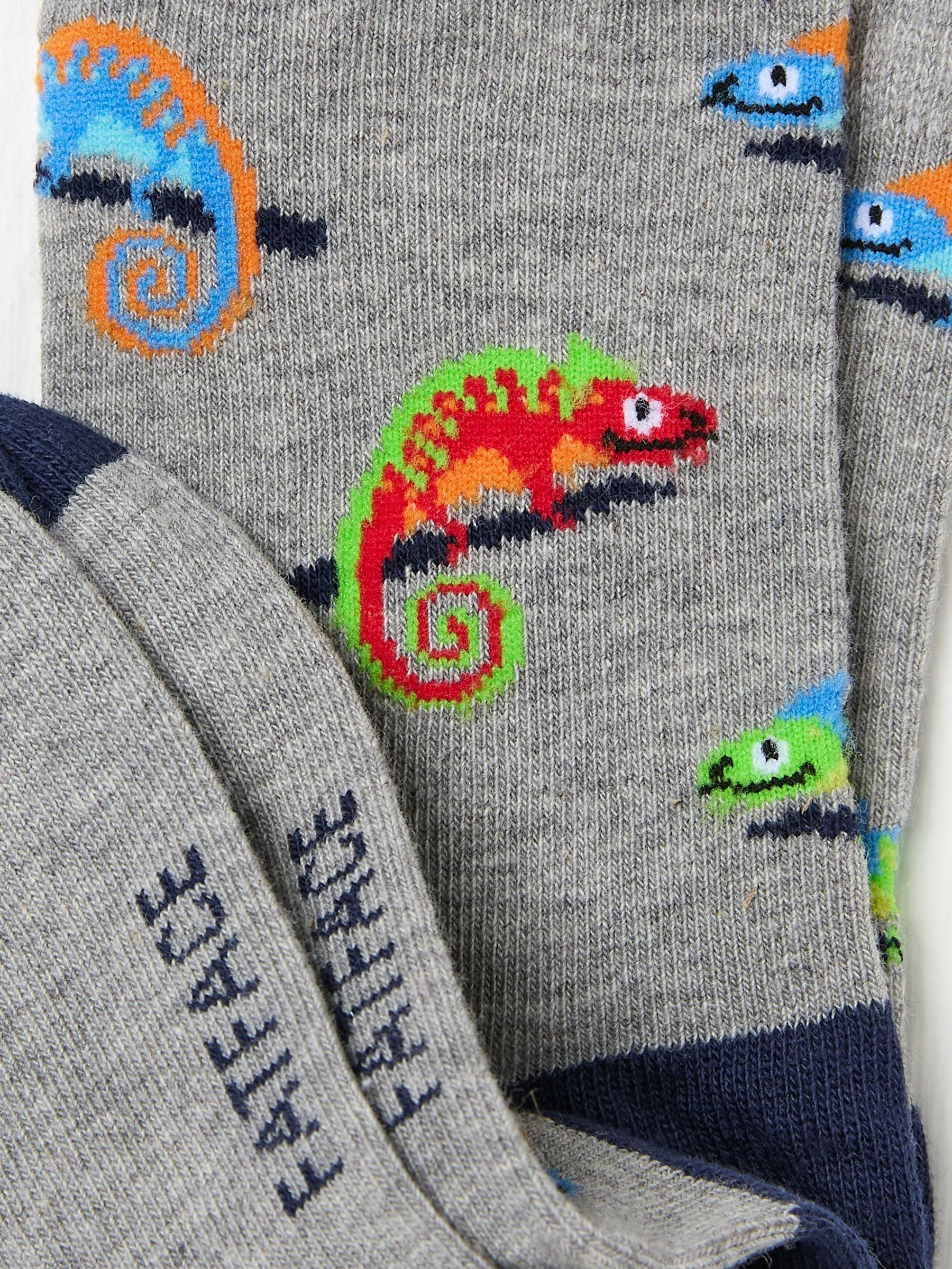 Grey Chameleon Socks 1 Pack - Image 2 of 2 Grey Chameleon Socks 1 Pack - Image 2 of 2