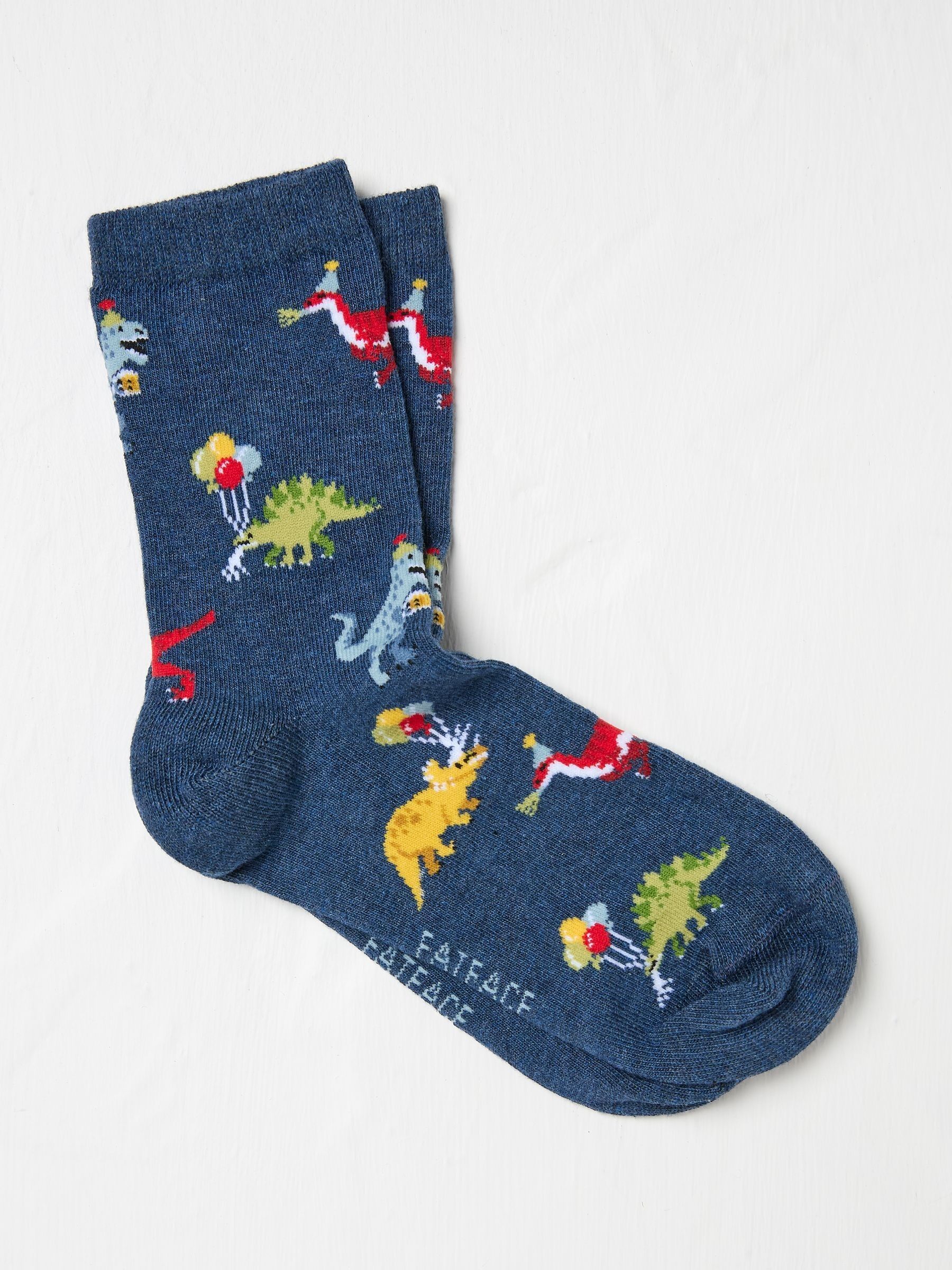Blue Kids Socks 1 Pack - Image 1 of 2 Blue Kids Socks 1 Pack - Image 1 of 2