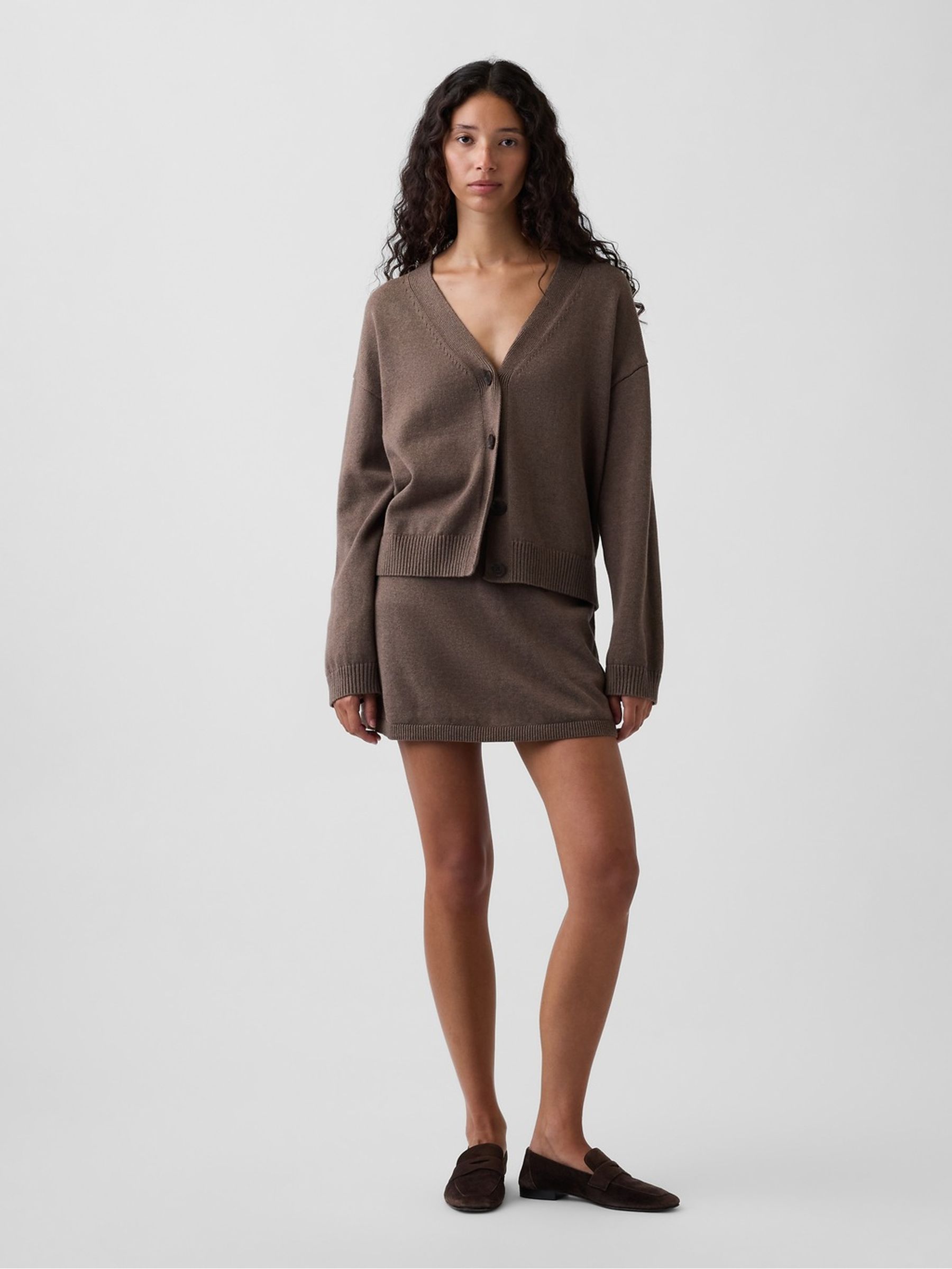 Brown Mini Knitted Skort - Image 1 of 1