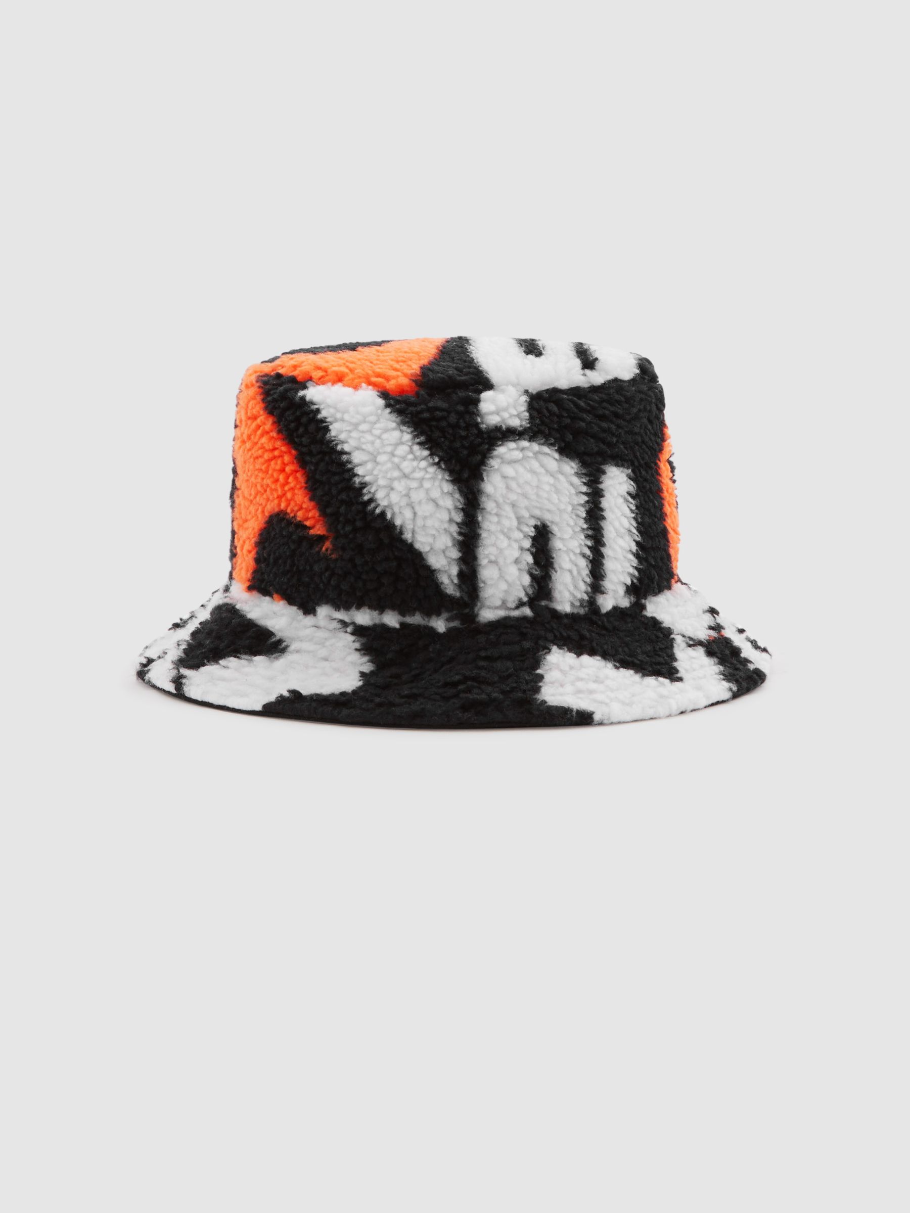 McLaren F1 Fleece Bucket Hat in Black/Papaya - Image 2 of 3