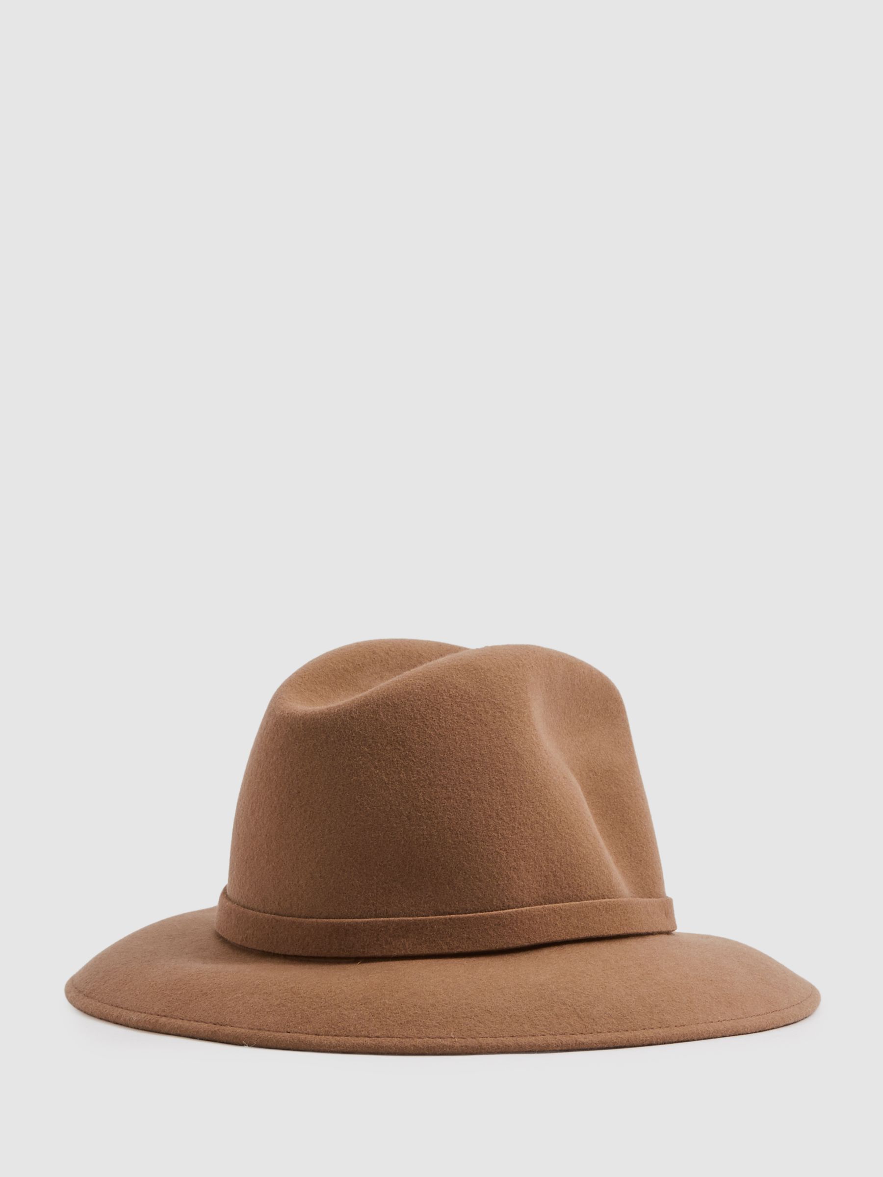Wool Fedora in Camel - Image 3 of 4