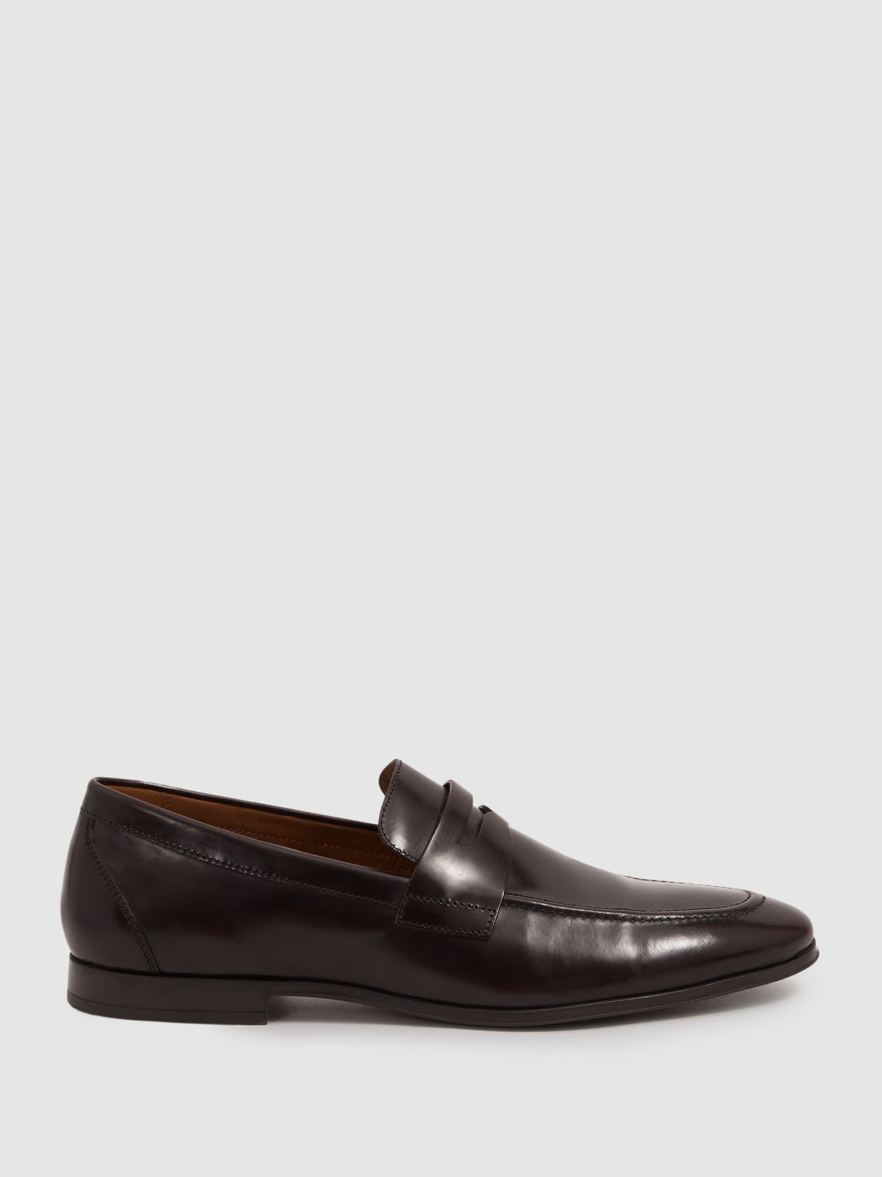 Patent Leather Saddle Loafers in Oxblood - Image 1 of 5