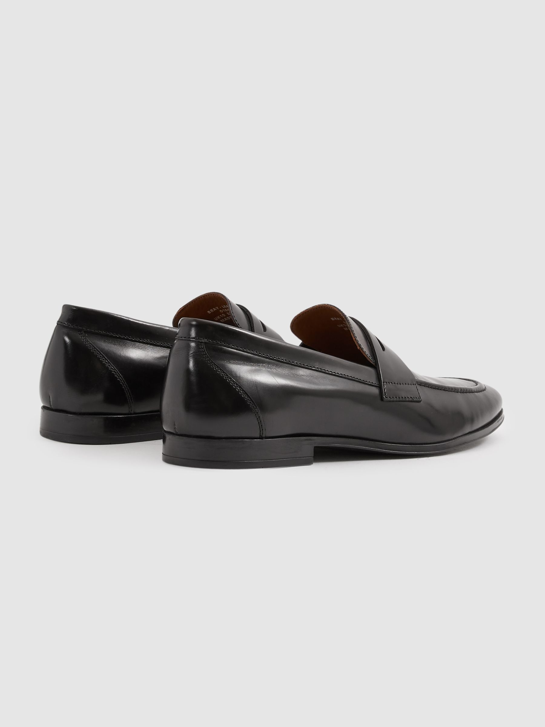 Patent Leather Saddle Loafers in Black - Image 4 of 6