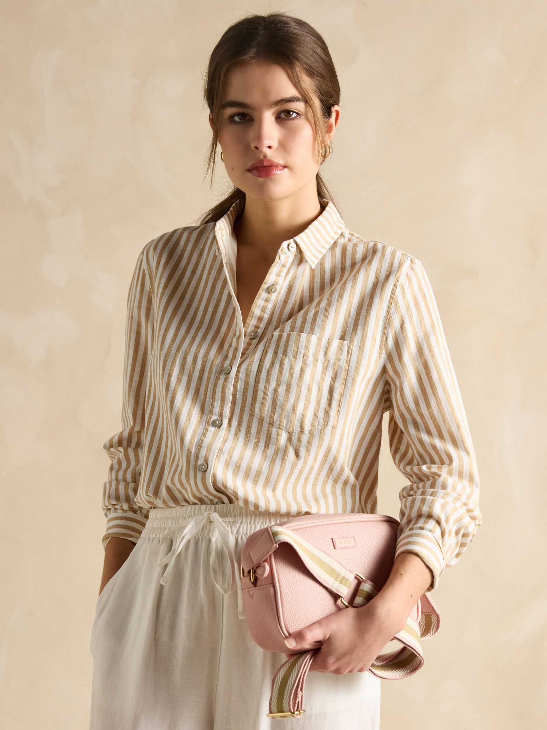 Trent Light Pink Cross Body Bag - Image 2 of 7
