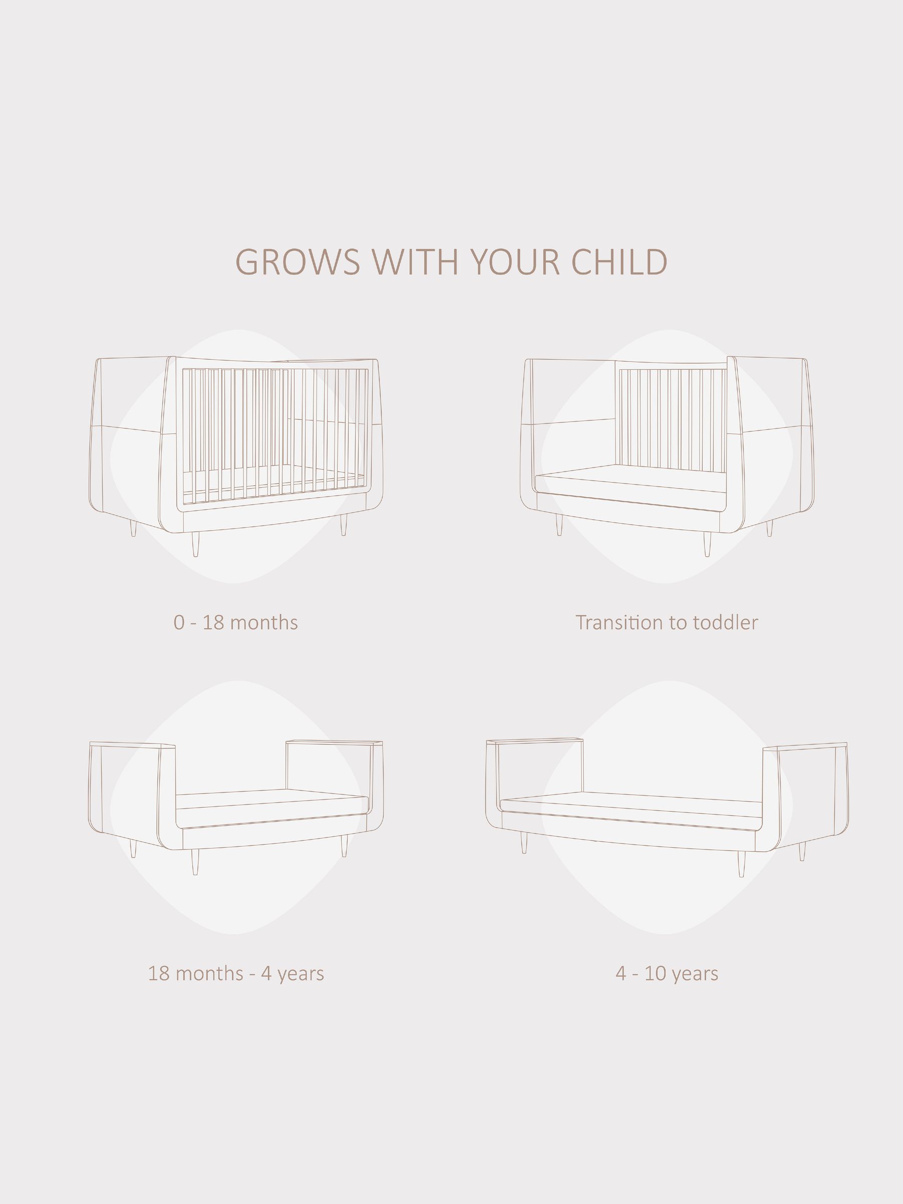 Ebony SnuzKot Scandi Cot Bed - Image 3 of 8