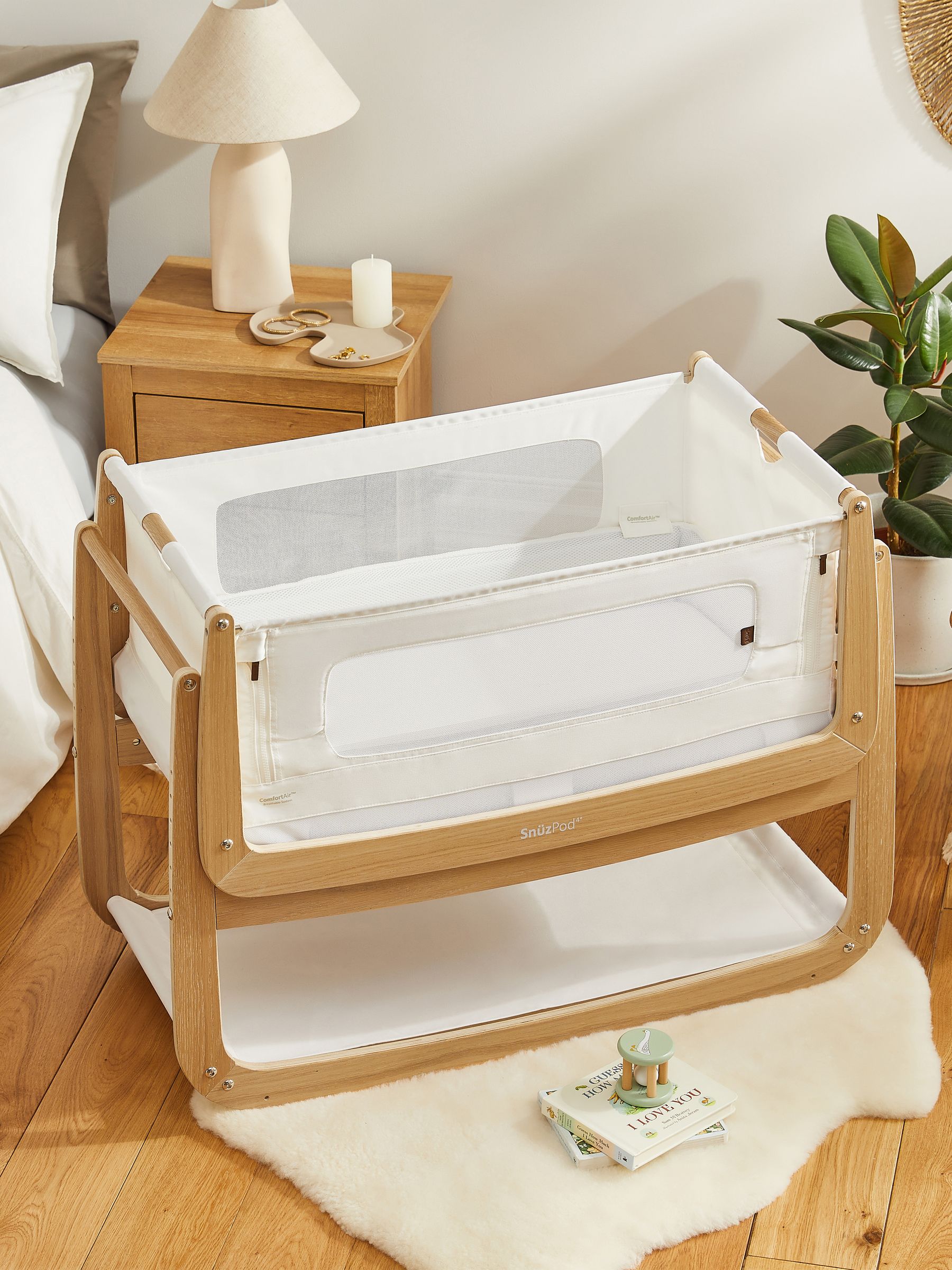 Snuz Oak SnuzPod 4 Bedside Crib - Image 7 of 10