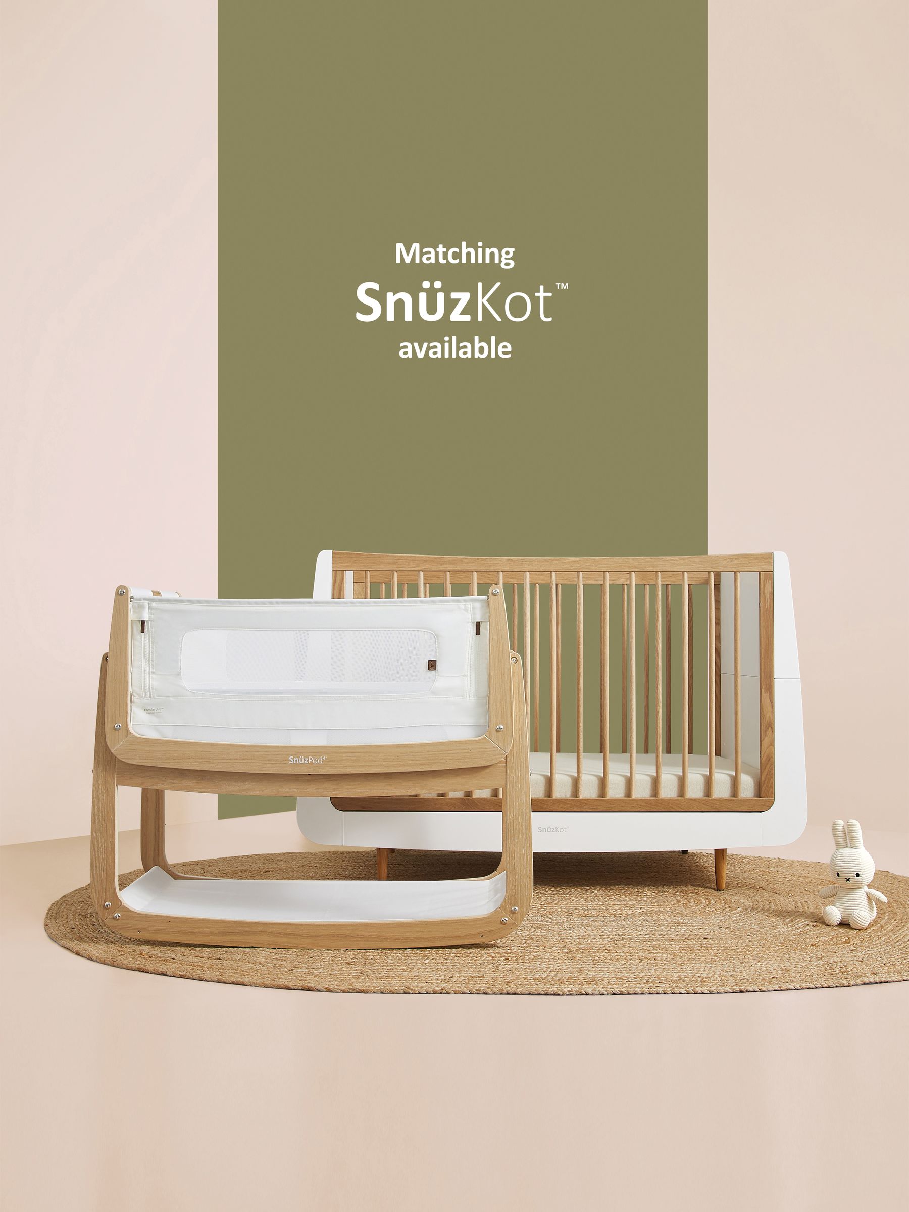 Snuz Oak SnuzPod 4 Bedside Crib - Image 9 of 10