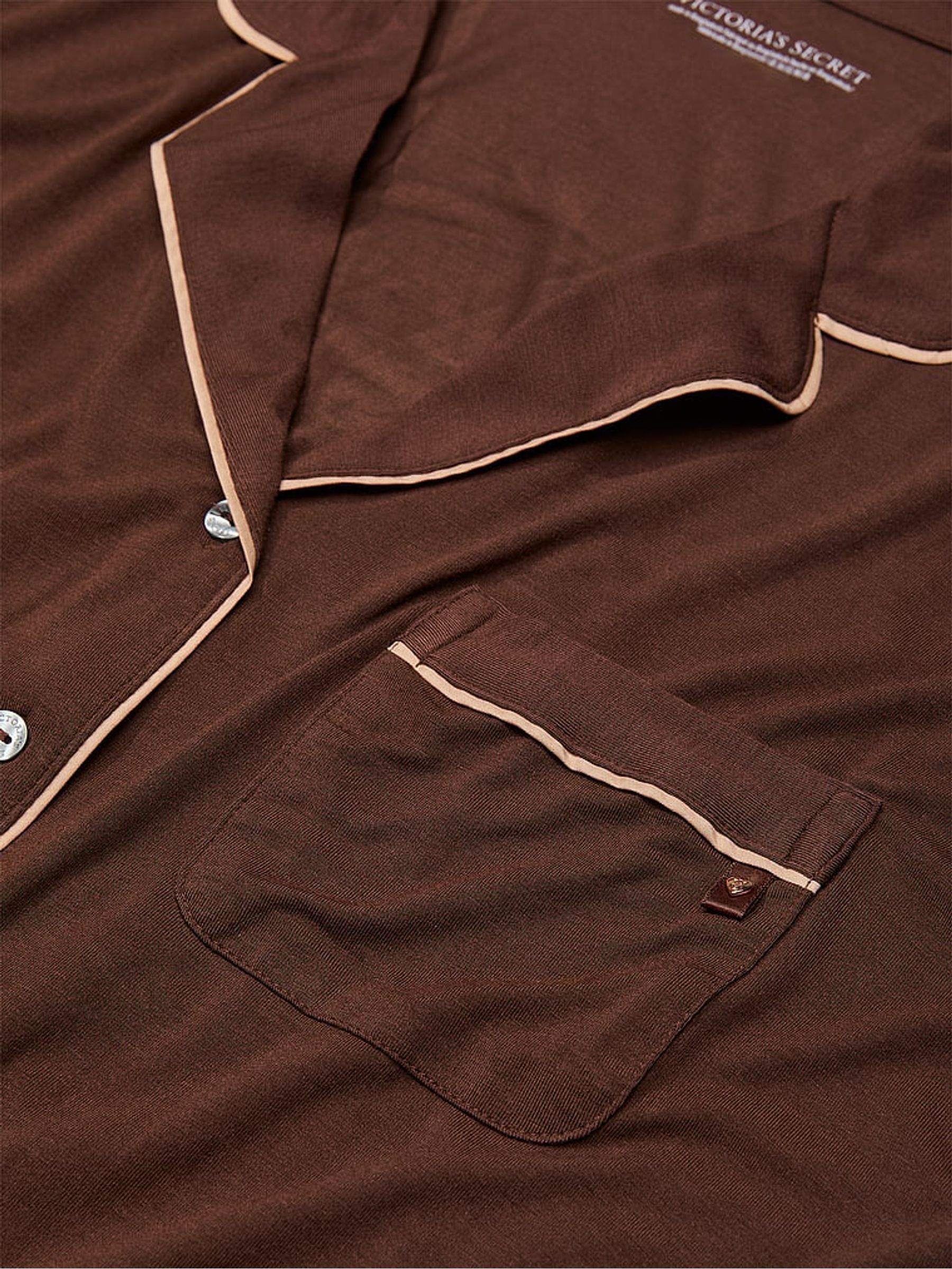 Ganache Brown Modal Long Pyjama Set - Image 4 of 4