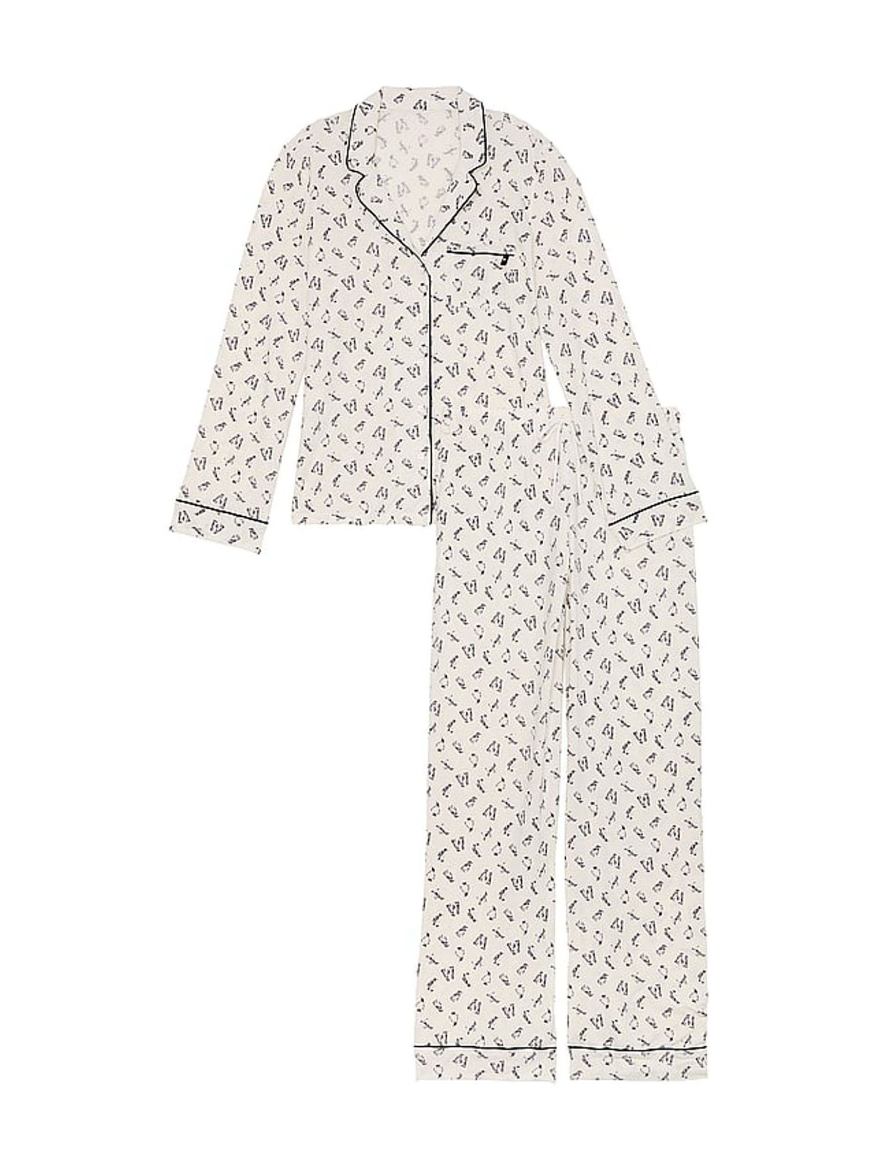 Coconut White Merry Penguins Modal Long Pyjama Set - Image 3 of 4