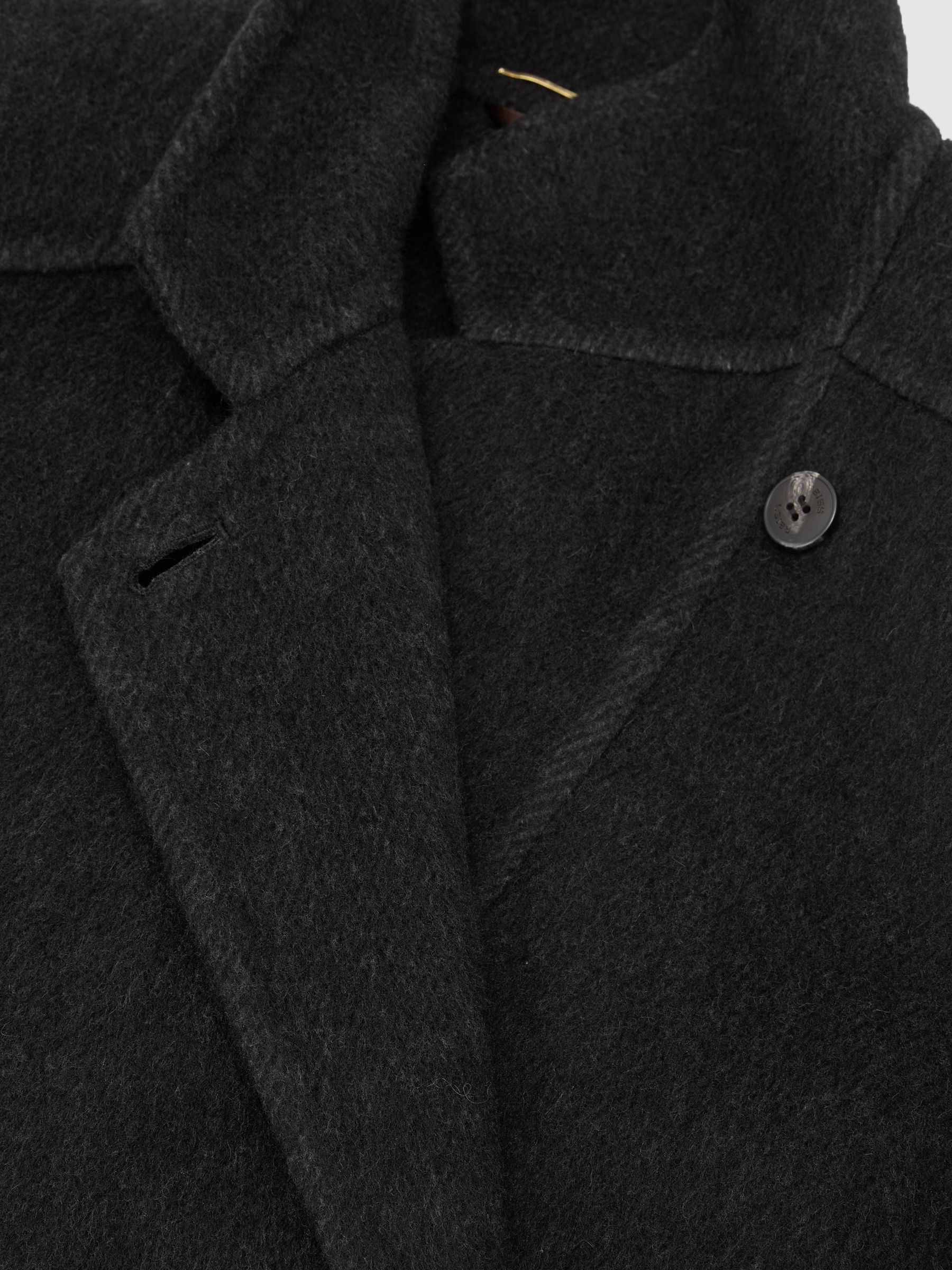 Atelier Wool-Blend Blind-Seam Double-Breasted Coat in Grey - Image 8 of 8
