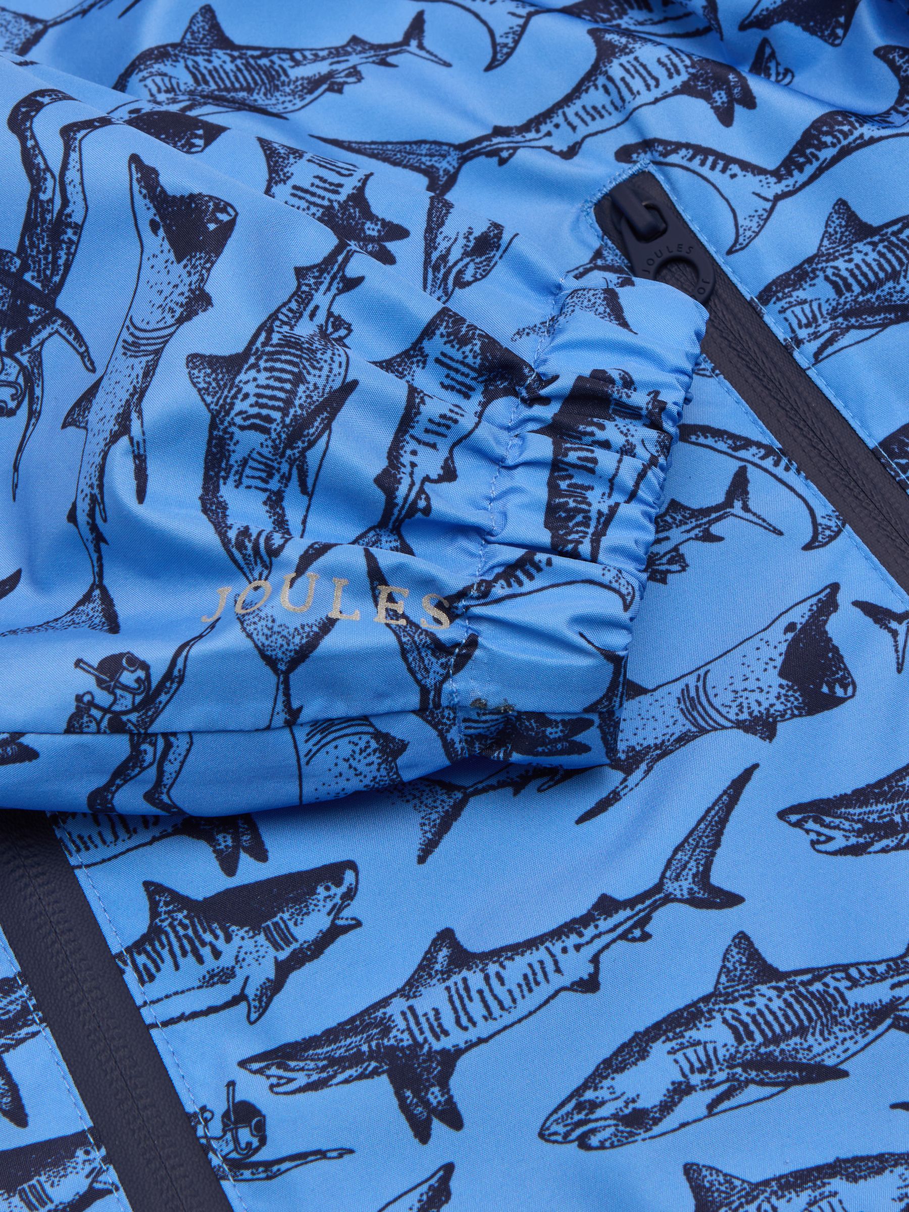 Rainwell Blue Shark Waterproof Raincoat With Hood - Image 6 of 9