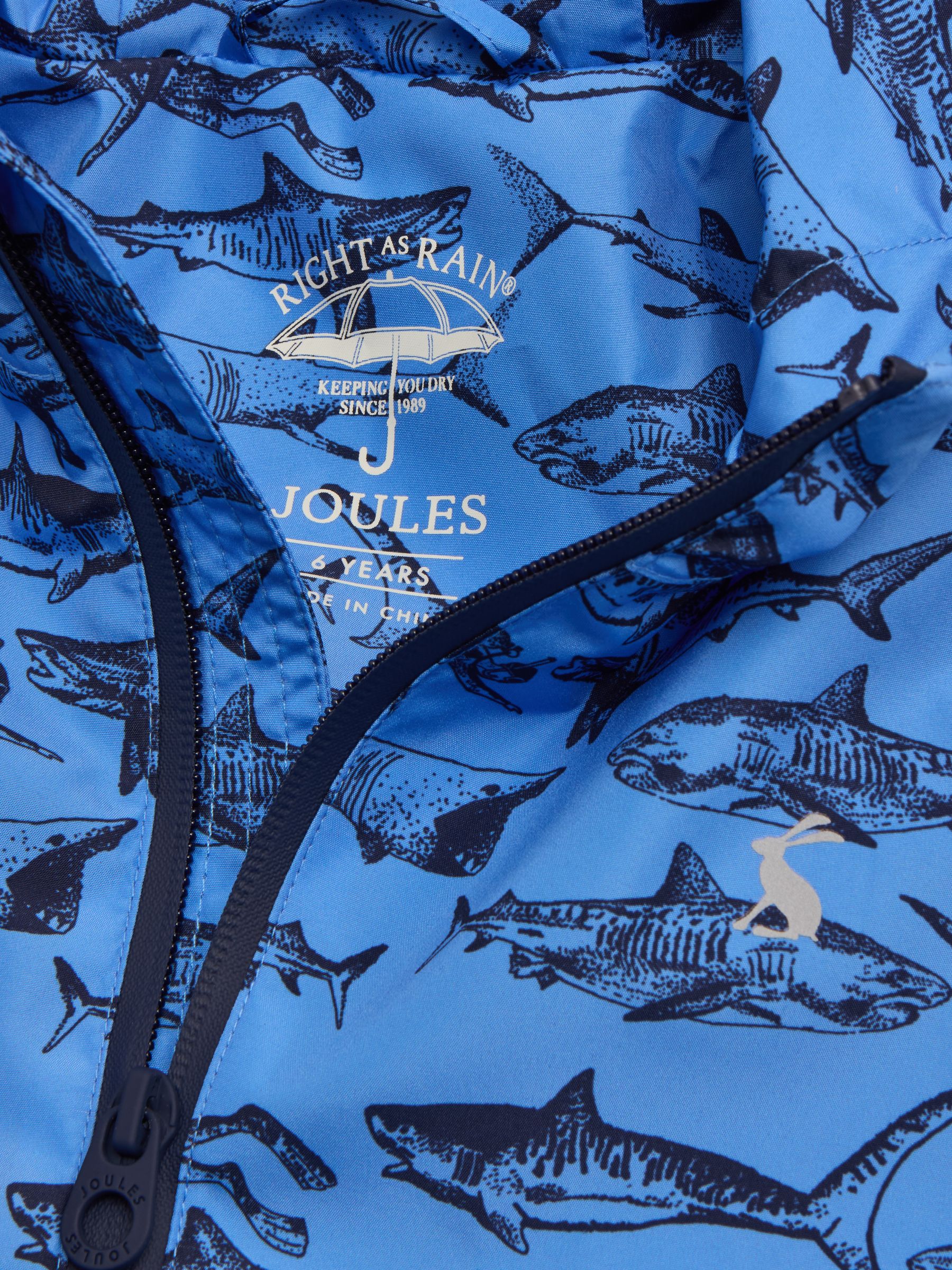 Rainwell Blue Shark Waterproof Raincoat With Hood - Image 7 of 9