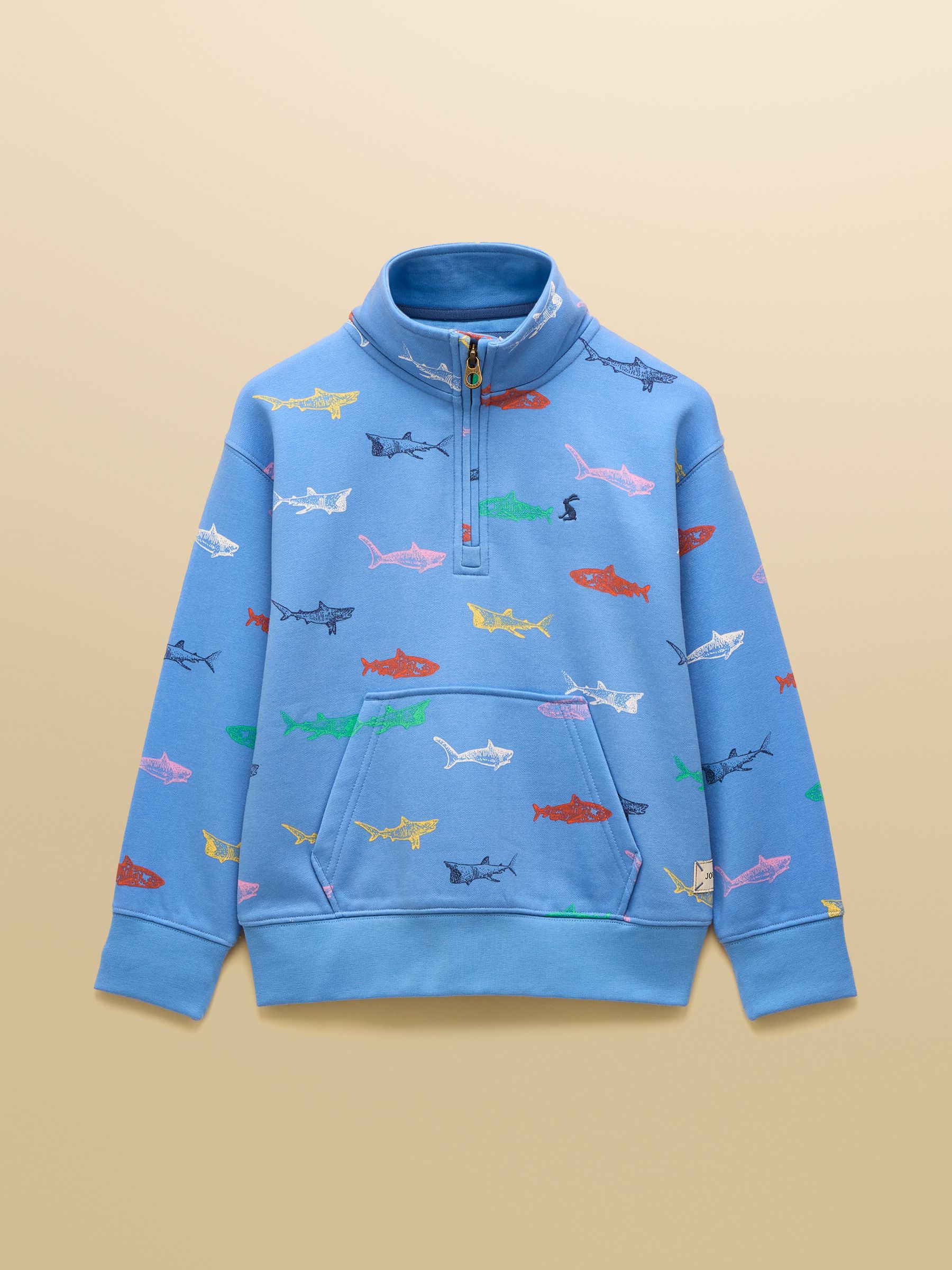 Alfie Light Blue Quarter Zip Sweatshirt - Image 1 of 4