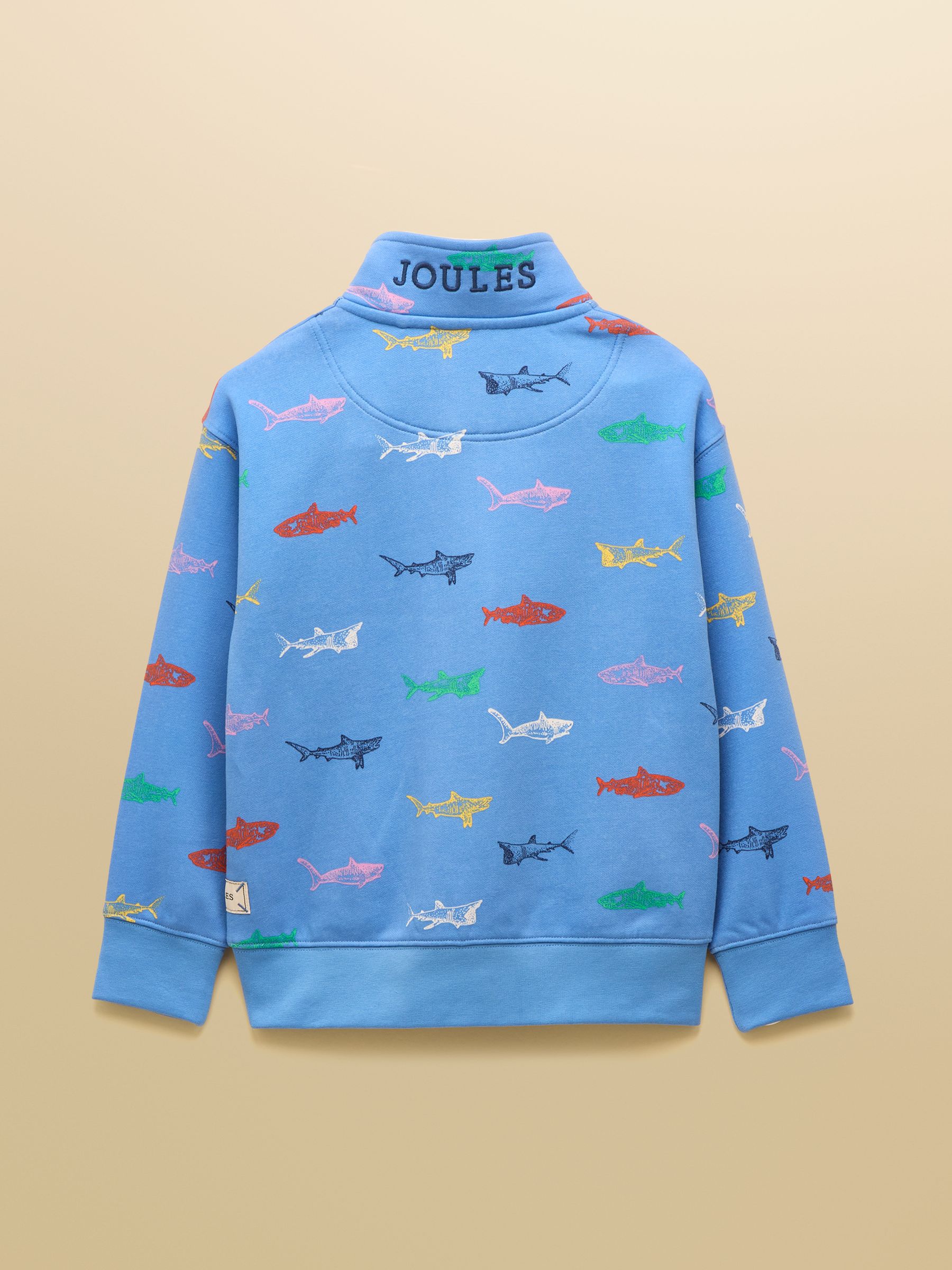 Alfie Light Blue Quarter Zip Sweatshirt - Image 2 of 4