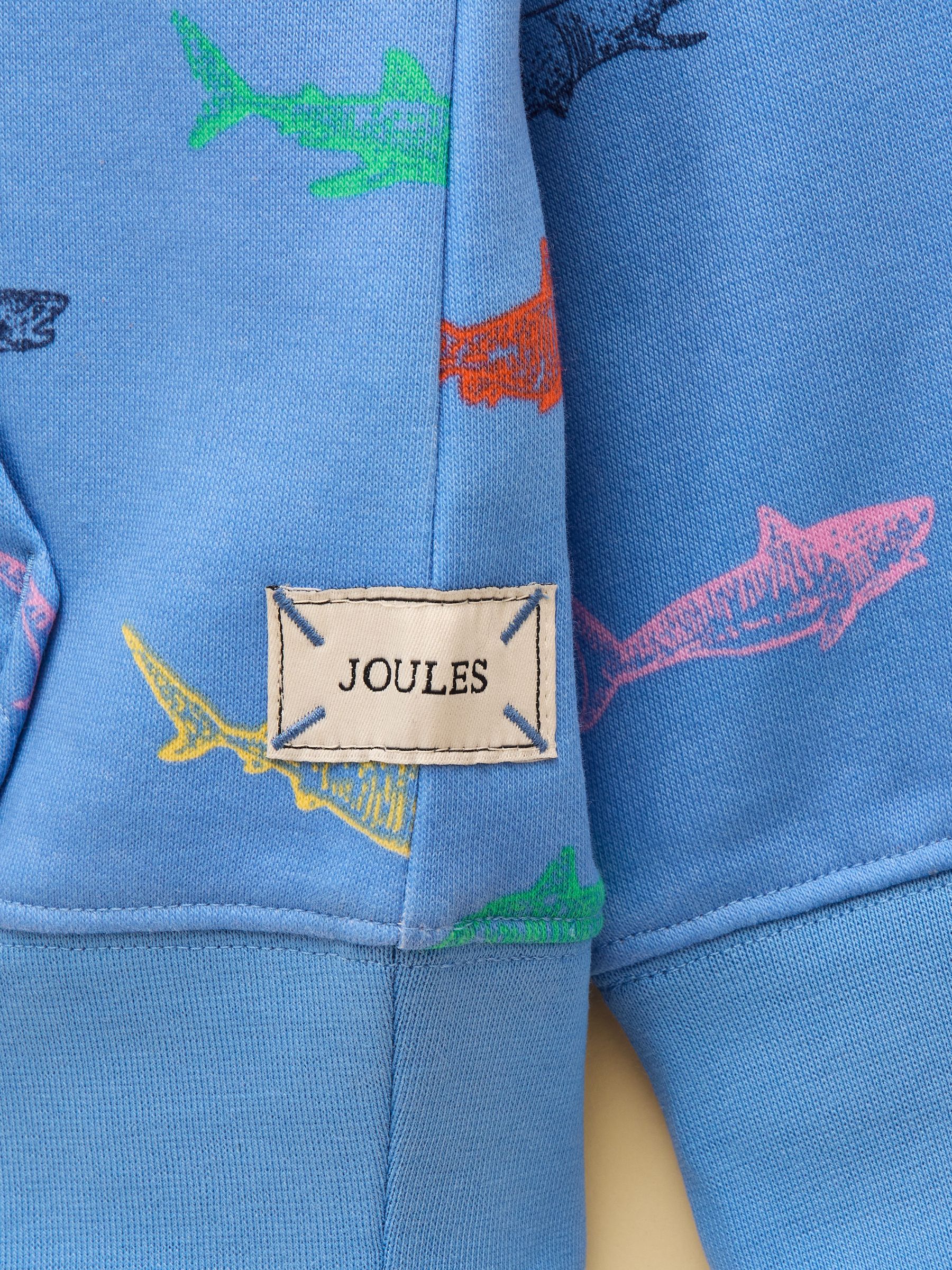 Boys' Alfie Light Blue Quarter Zip Sweatshirt - Image 6 of 6