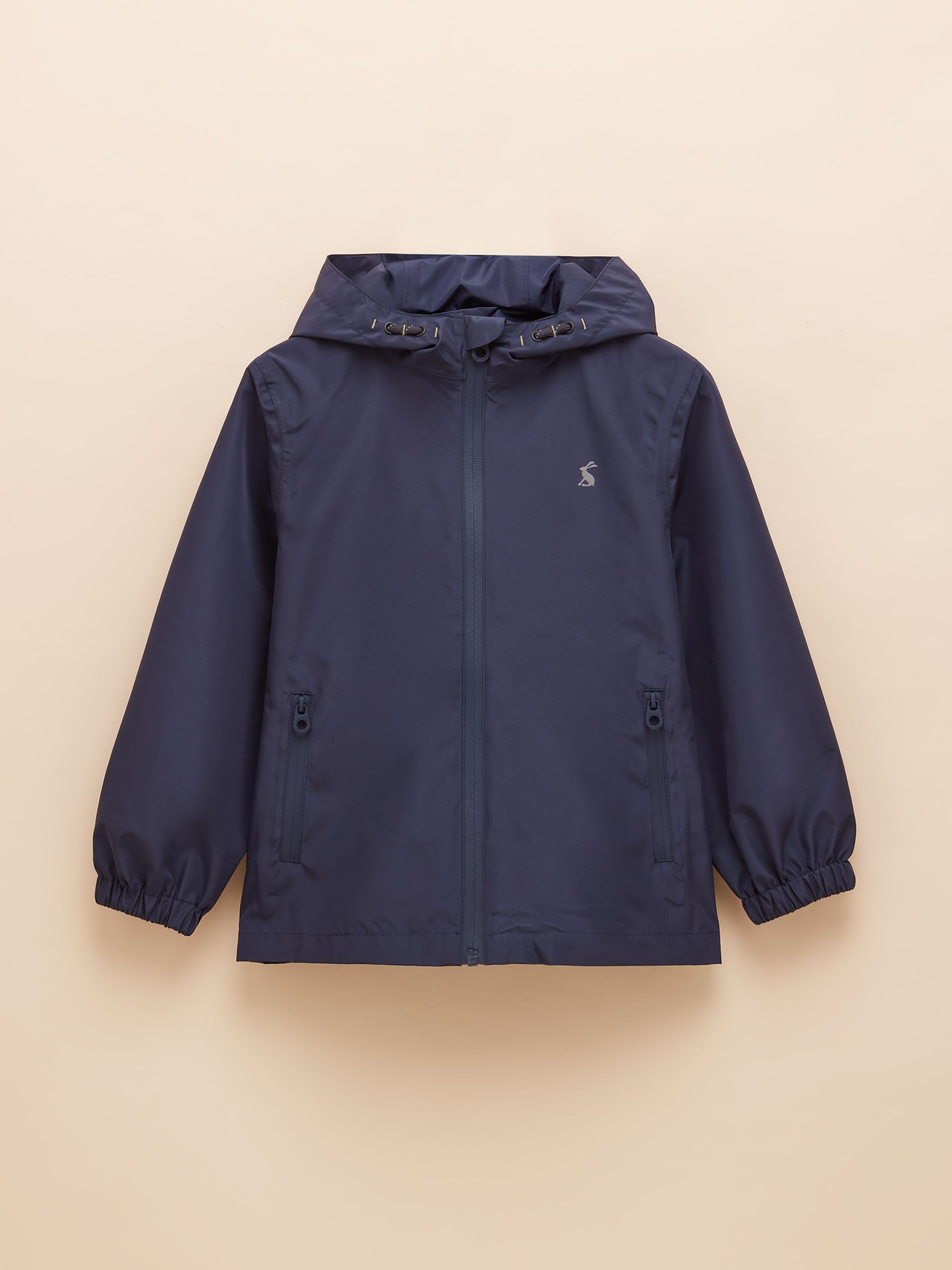 Boys' Rainwell Navy Waterproof Raincoat With Hood Joules
