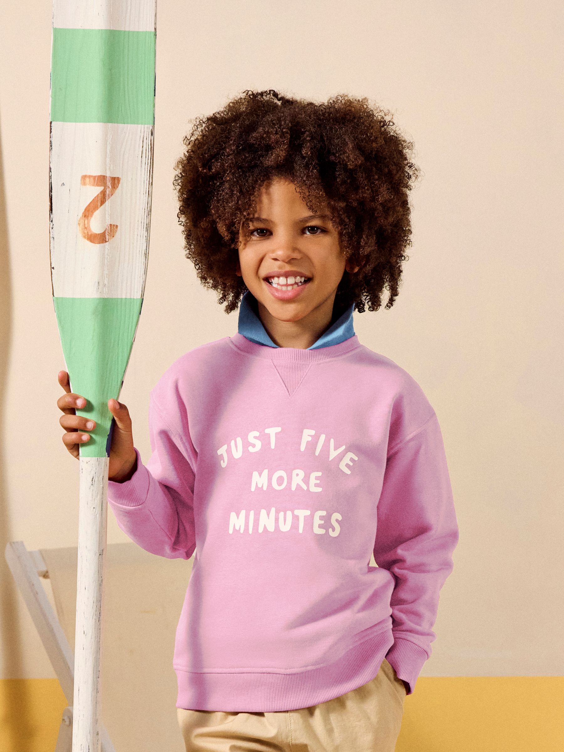 Sundaze Purple Crew Neck Slogan Sweatshirt - Image 1 of 7