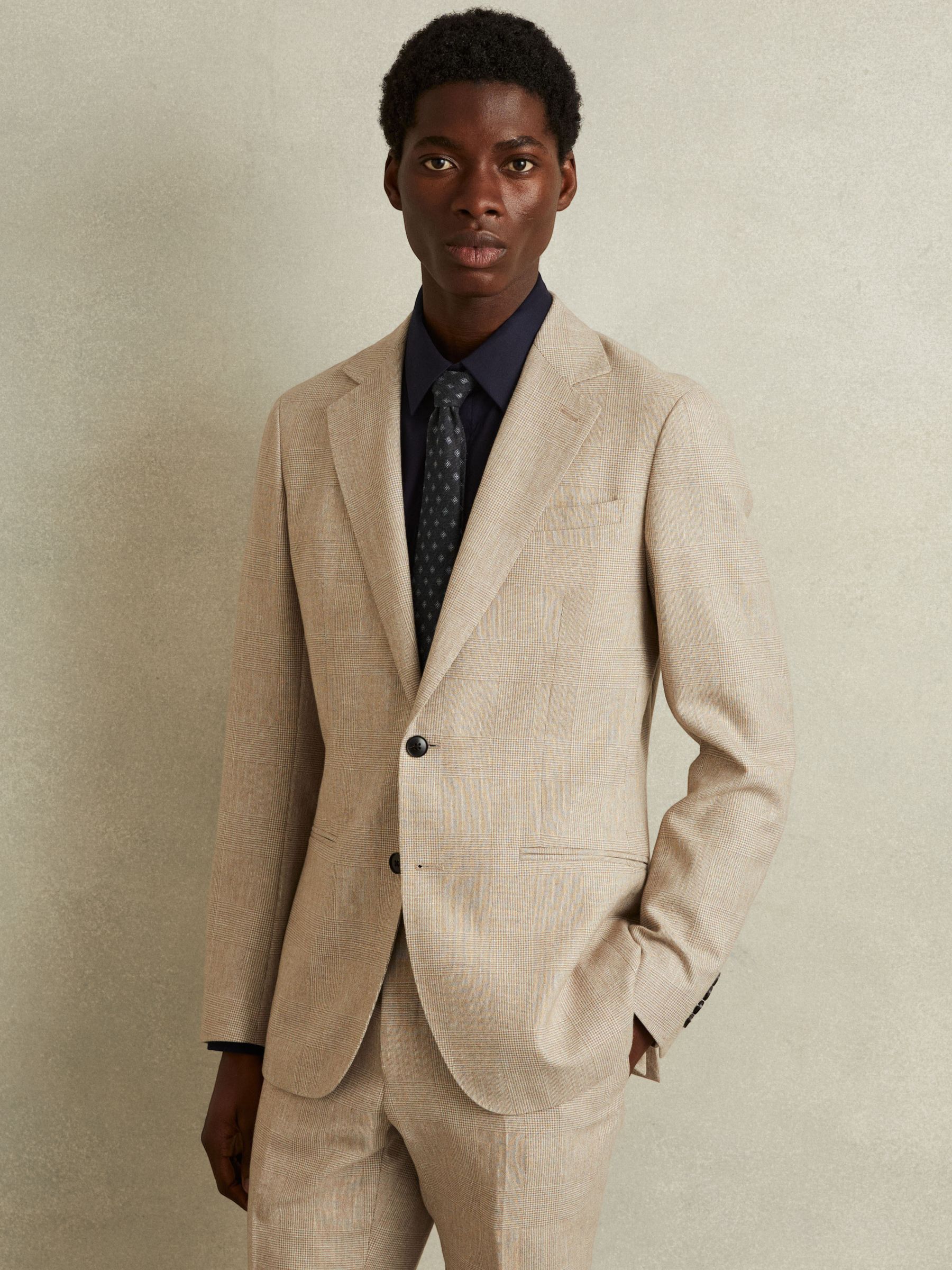 Wool-Silk Foulard Textured Tie in Charcoal - Image 2 of 5